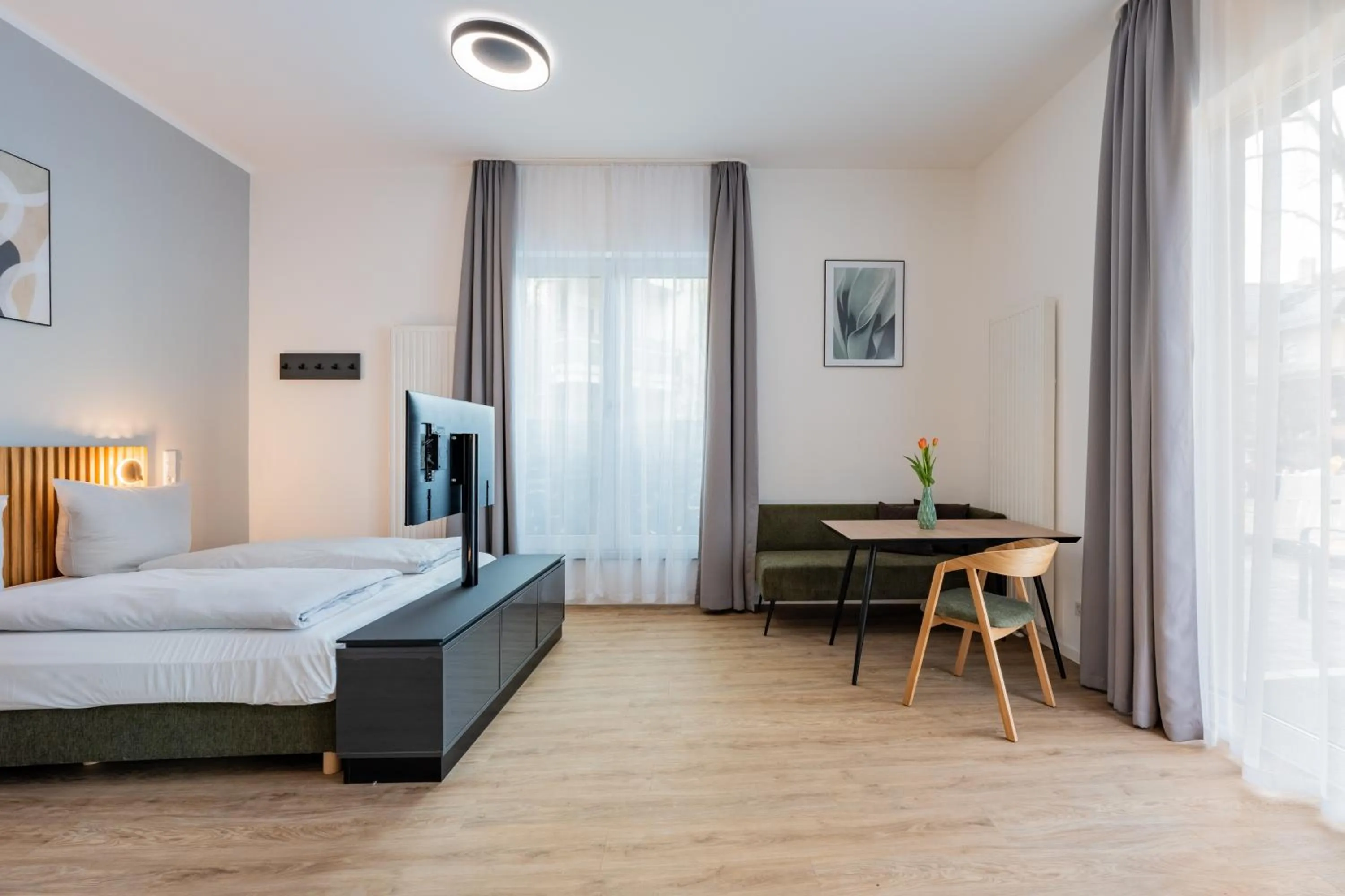 Photo of the whole room, Bed in Nena Apartments Berlin Adlershof