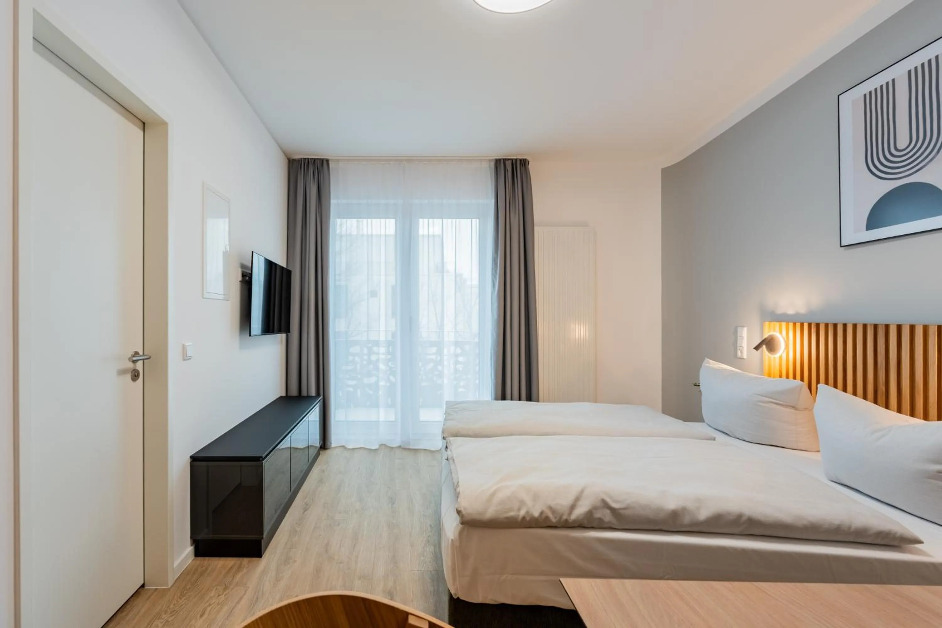 Photo of the whole room, Bed in Nena Apartments Berlin Adlershof
