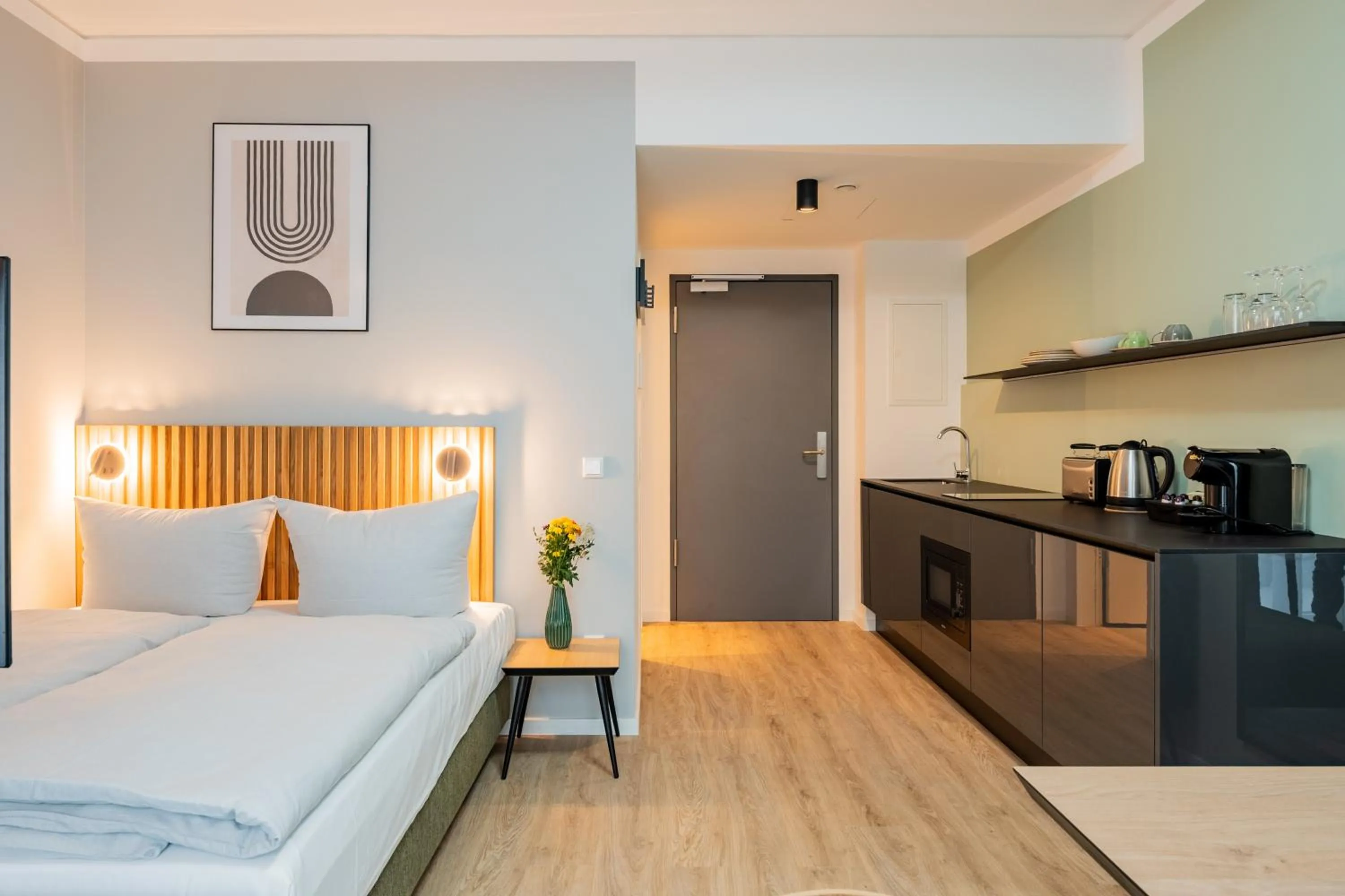 Photo of the whole room, Bed in Nena Apartments Berlin Adlershof