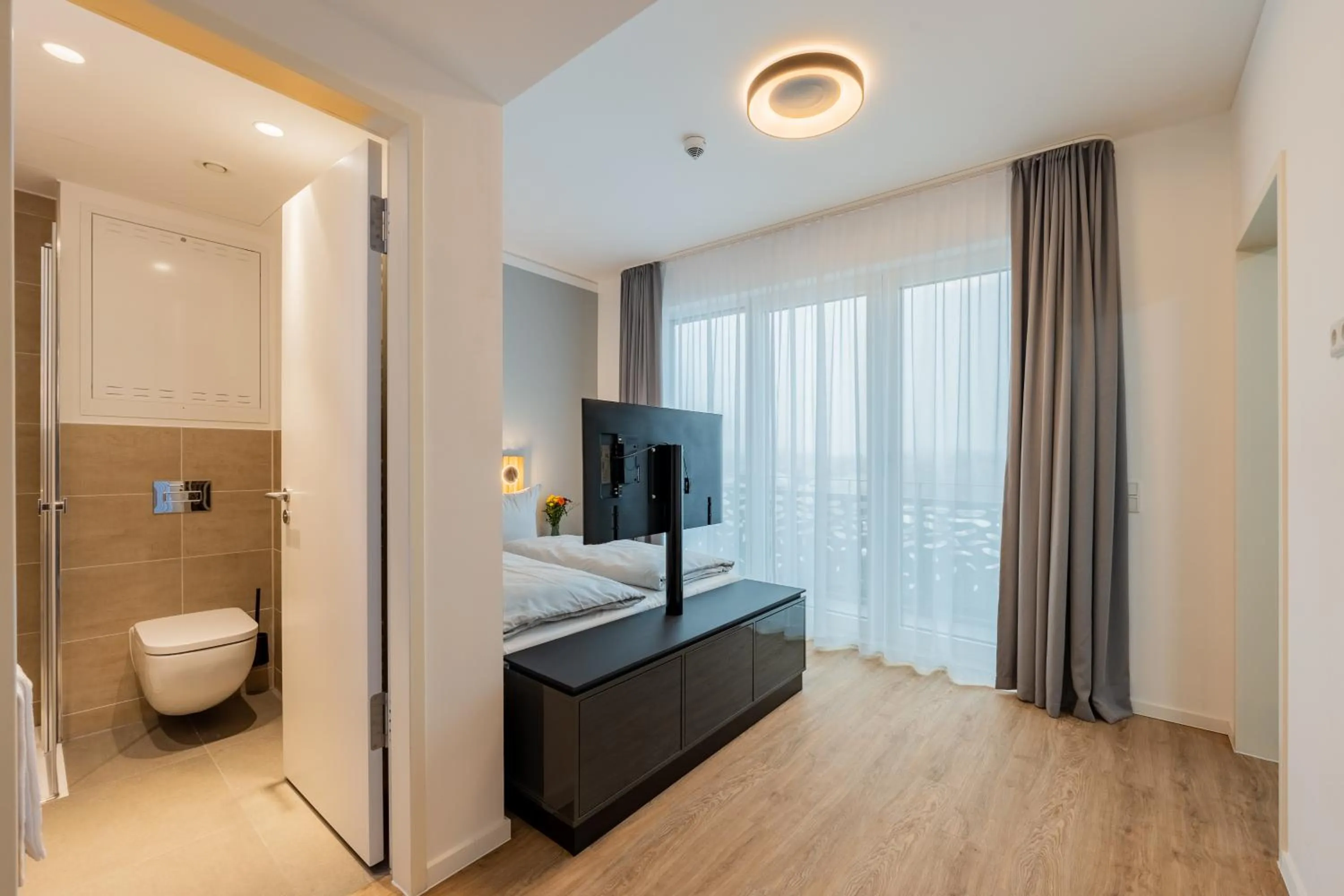 Photo of the whole room, Bed in Nena Apartments Berlin Adlershof