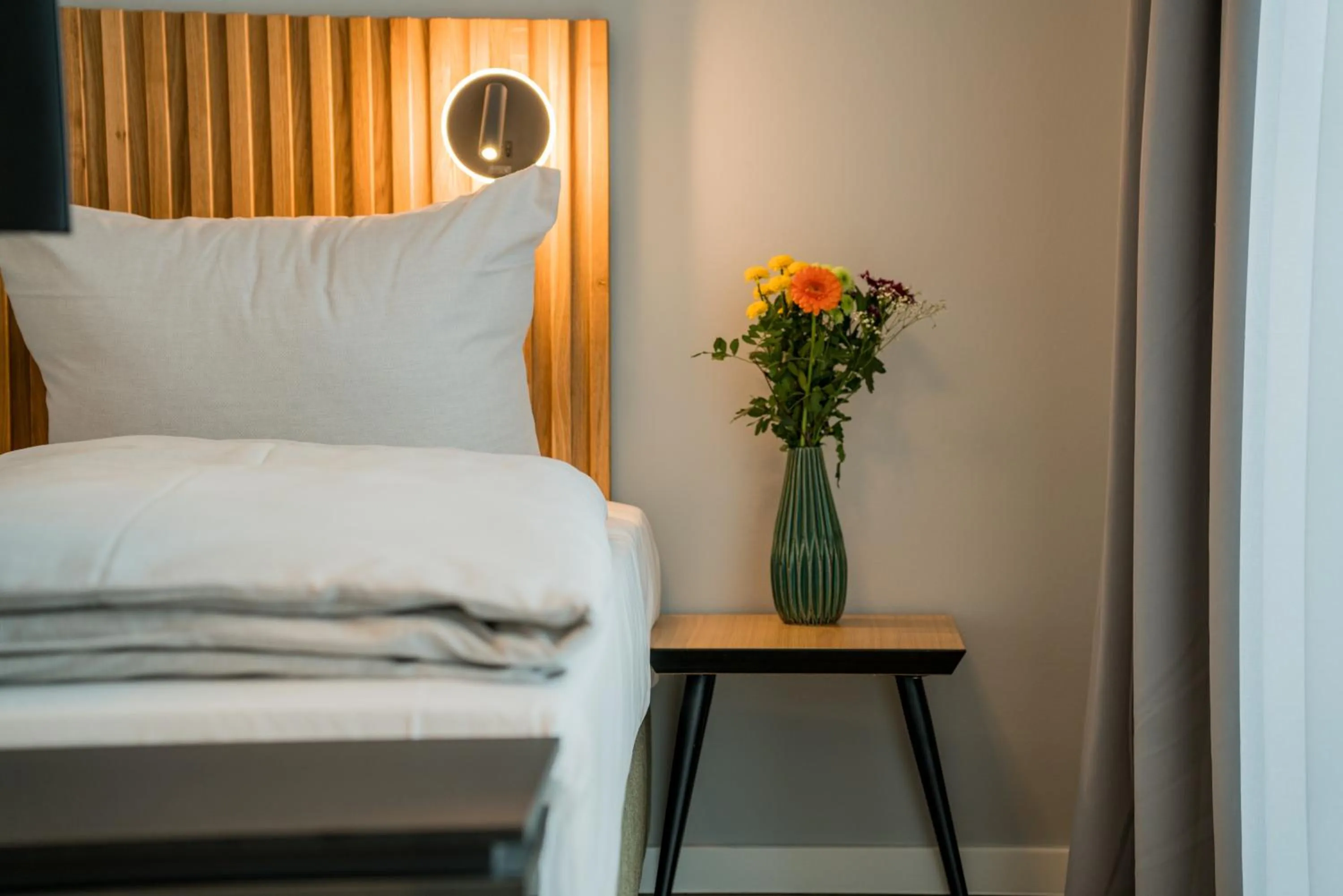 Bed in Nena Apartments Berlin Adlershof