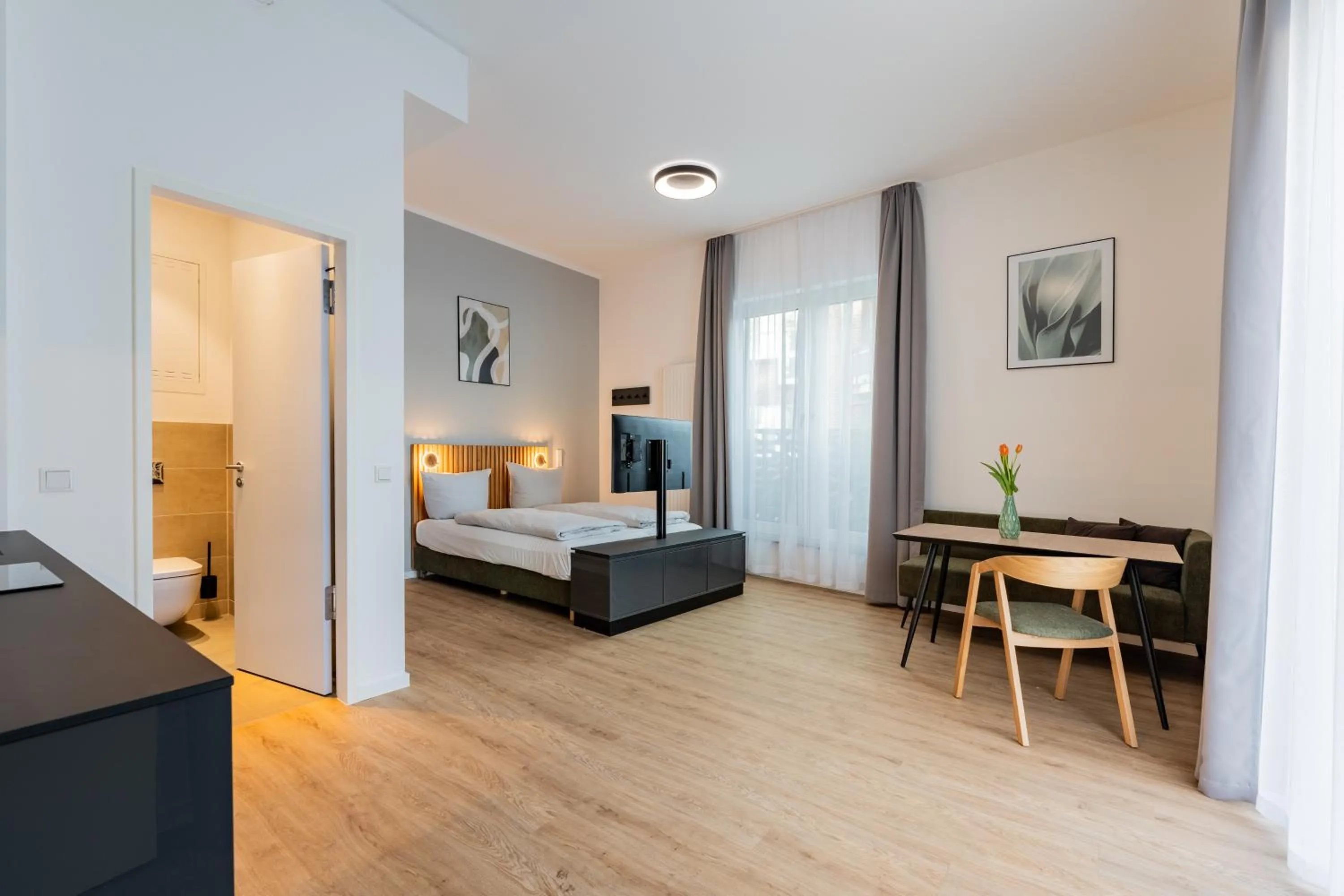 Photo of the whole room, Bed in Nena Apartments Berlin Adlershof