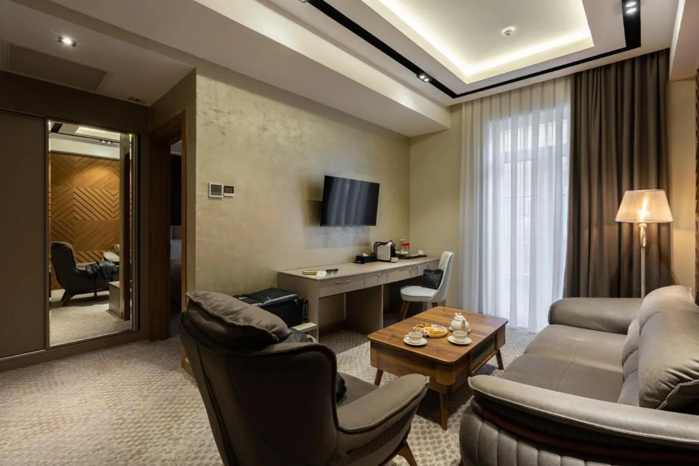 Communal lounge/ TV room in Europe Hotel Tashkent