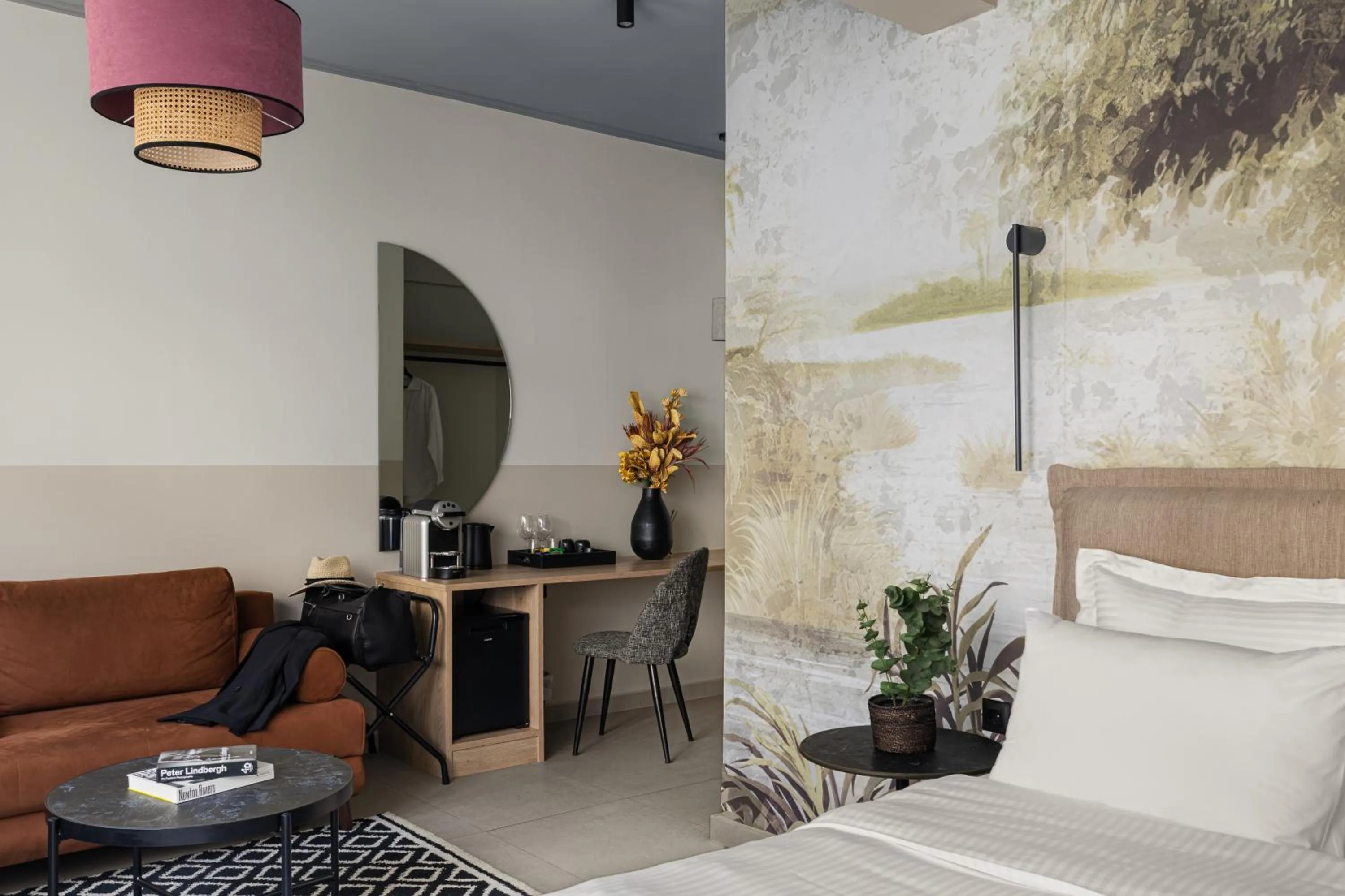 Bed in Airio Athens Suites