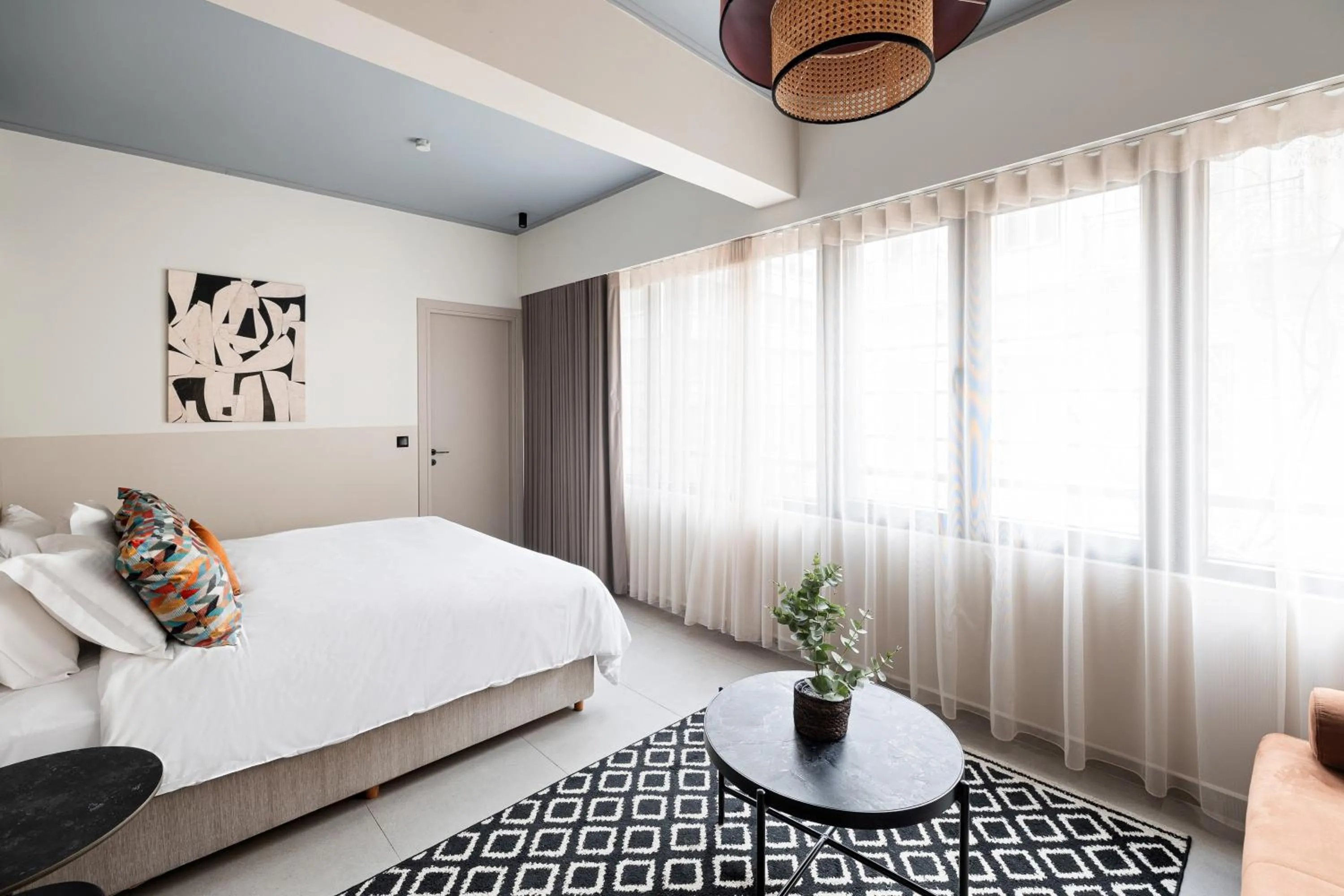 Bedroom, Bed in Airio Athens Suites