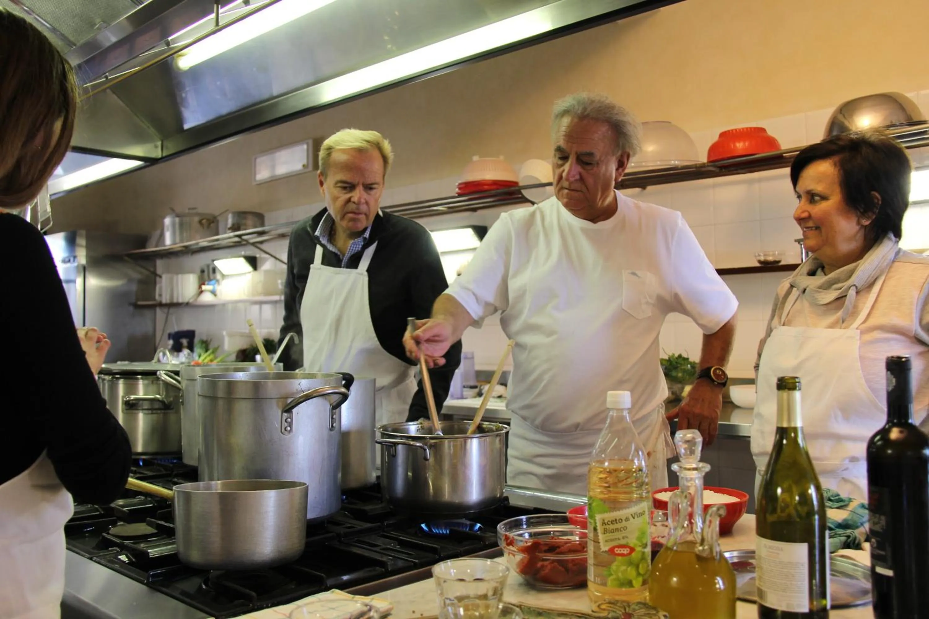 Kitchen or kitchenette in Villa Delia Hotel and Cooking School