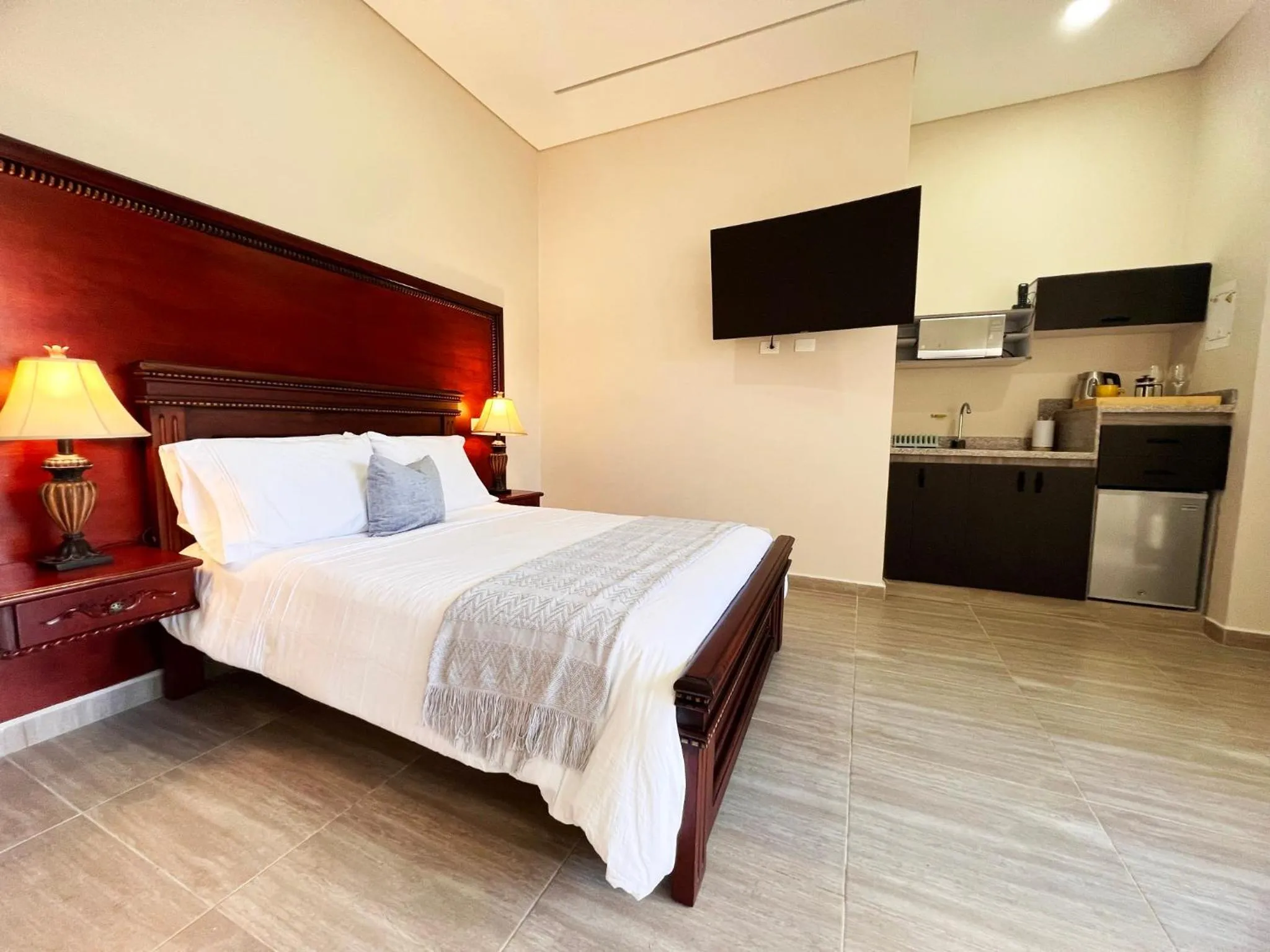 Bed in 1714 Hotel Boutique Guatapé