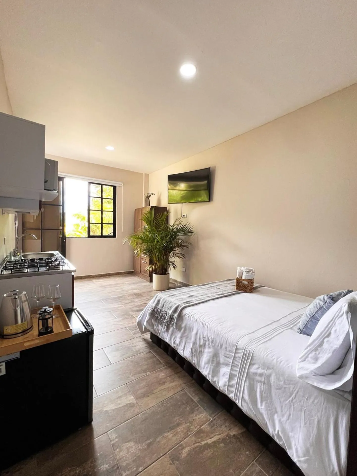 Bed in 1714 Hotel Boutique Guatapé