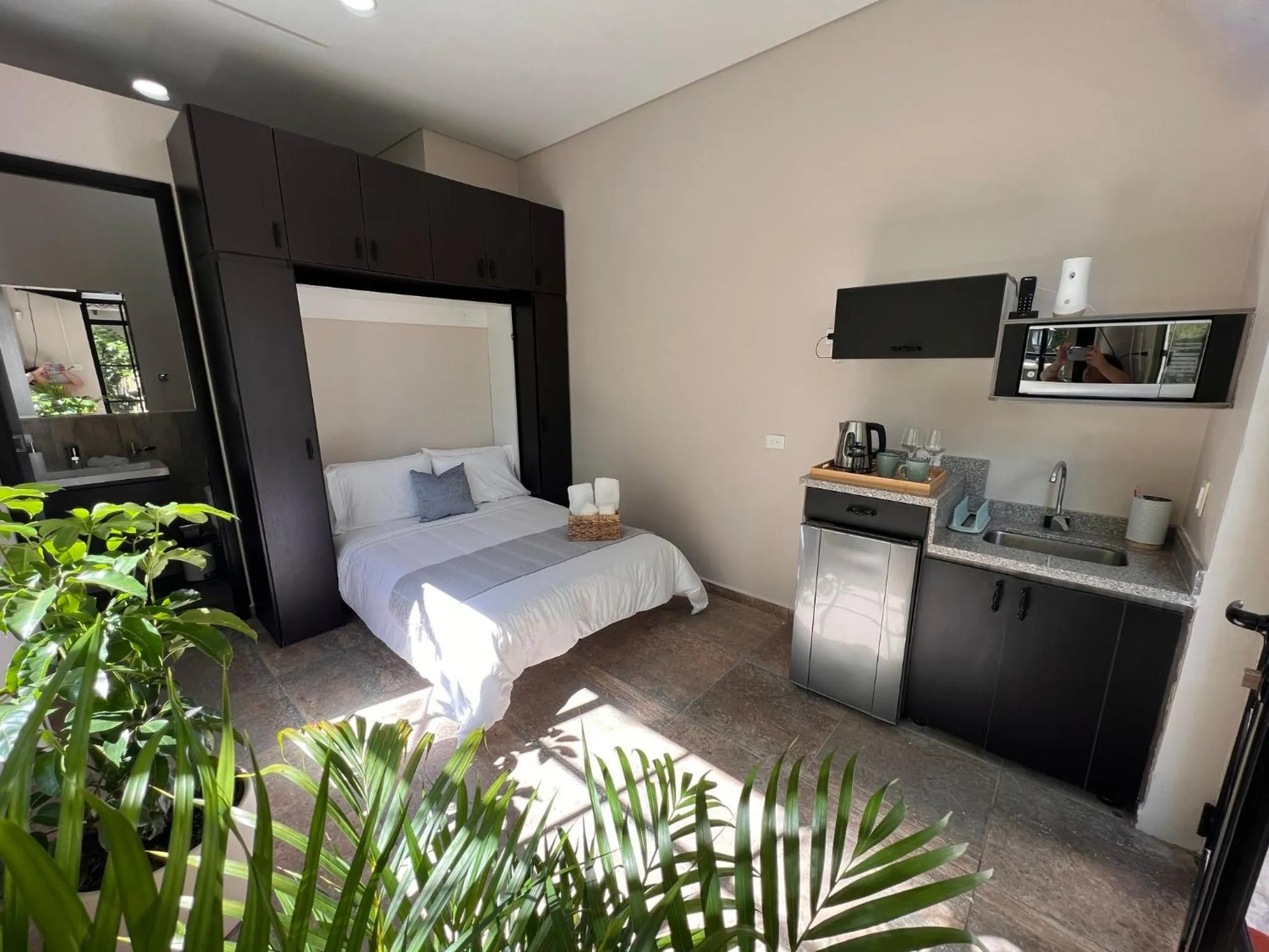 Bed in 1714 Hotel Boutique Guatapé