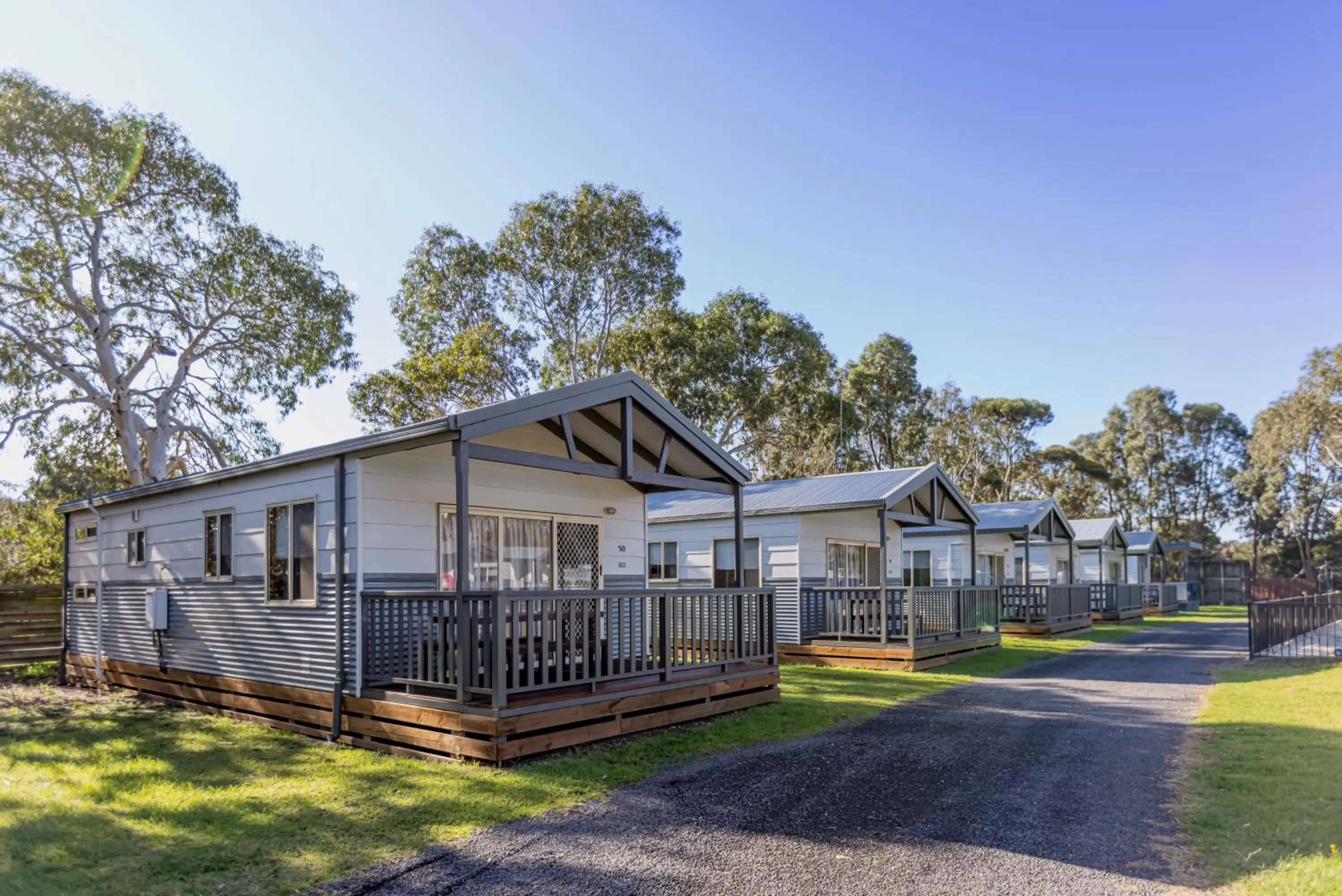 Property building in Ocean Grove Holiday Park