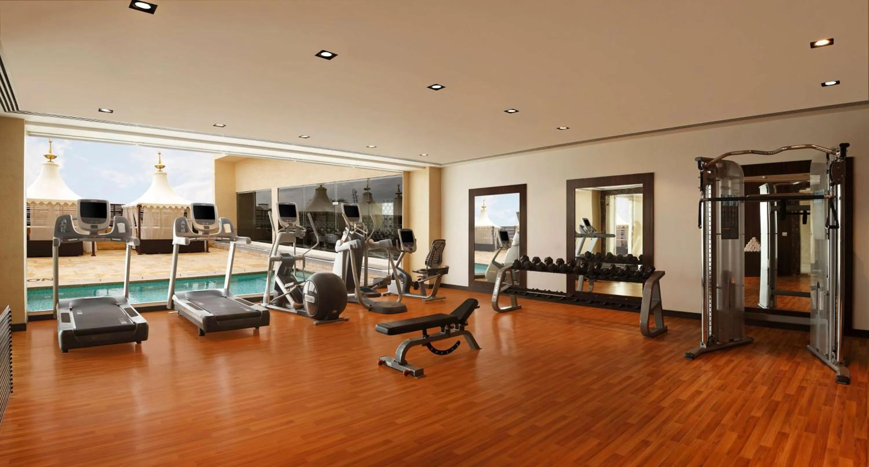 Fitness centre/facilities in Hilton Jaipur
