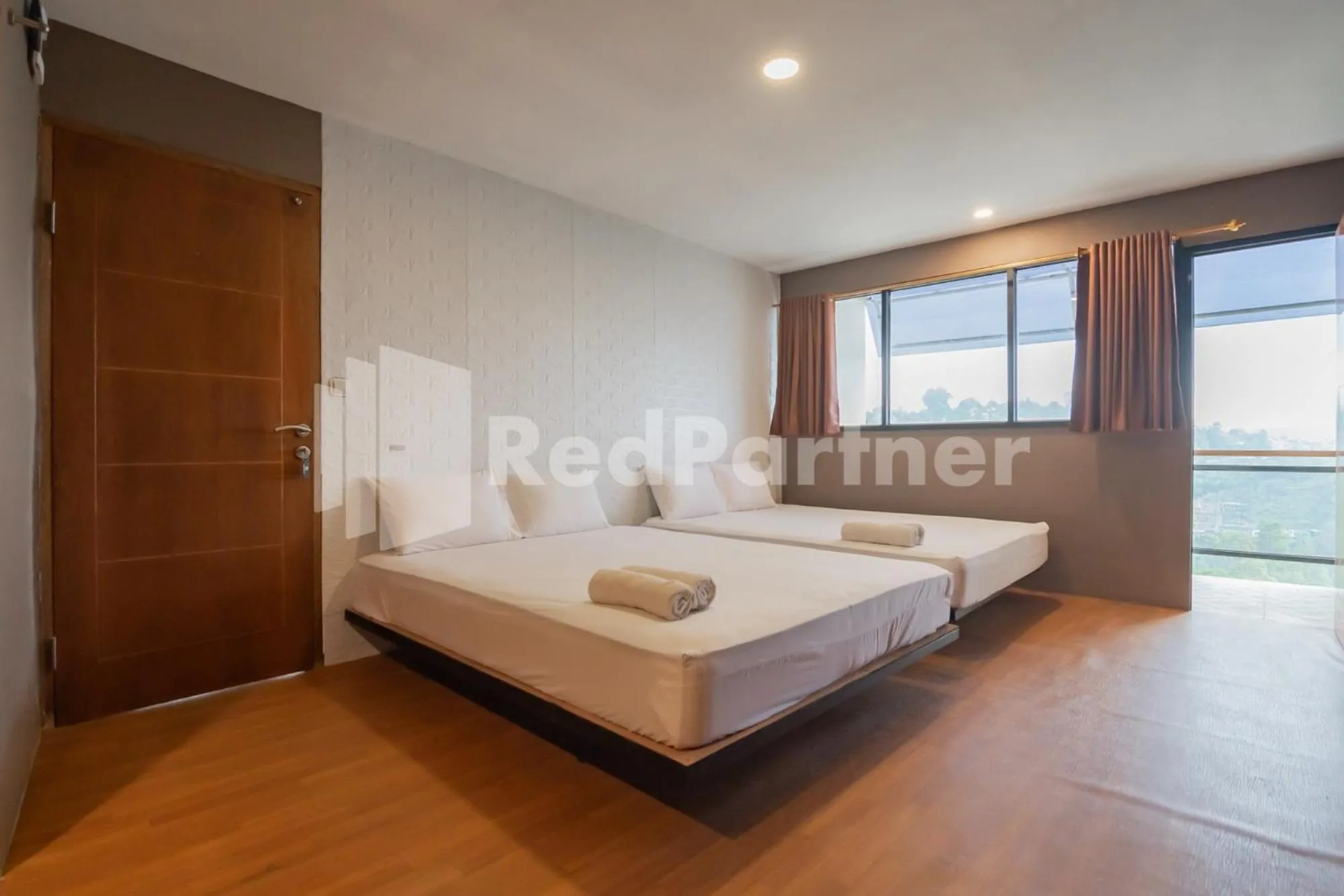 Bed in D'Valley View Lembang Mitra RedDoorz