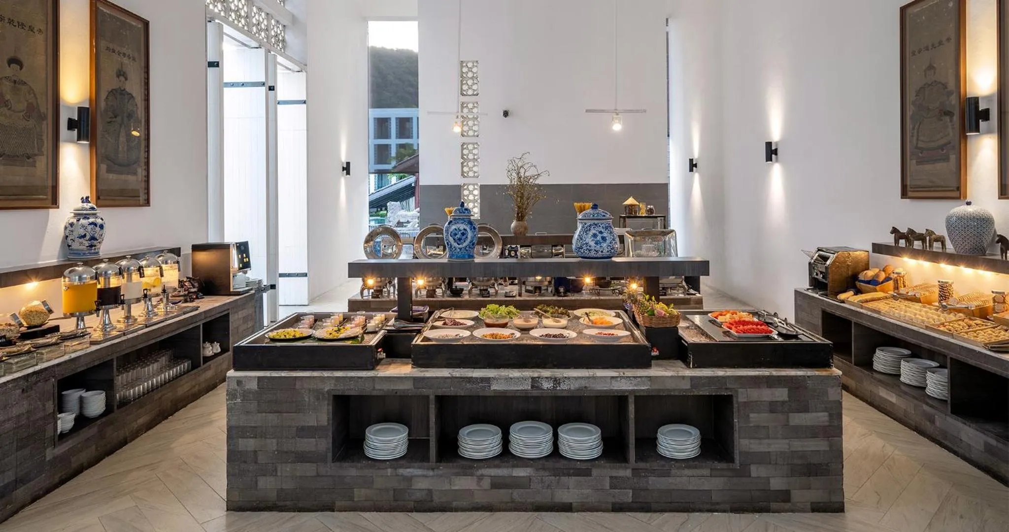 Buffet breakfast in Awa Resort Koh Chang