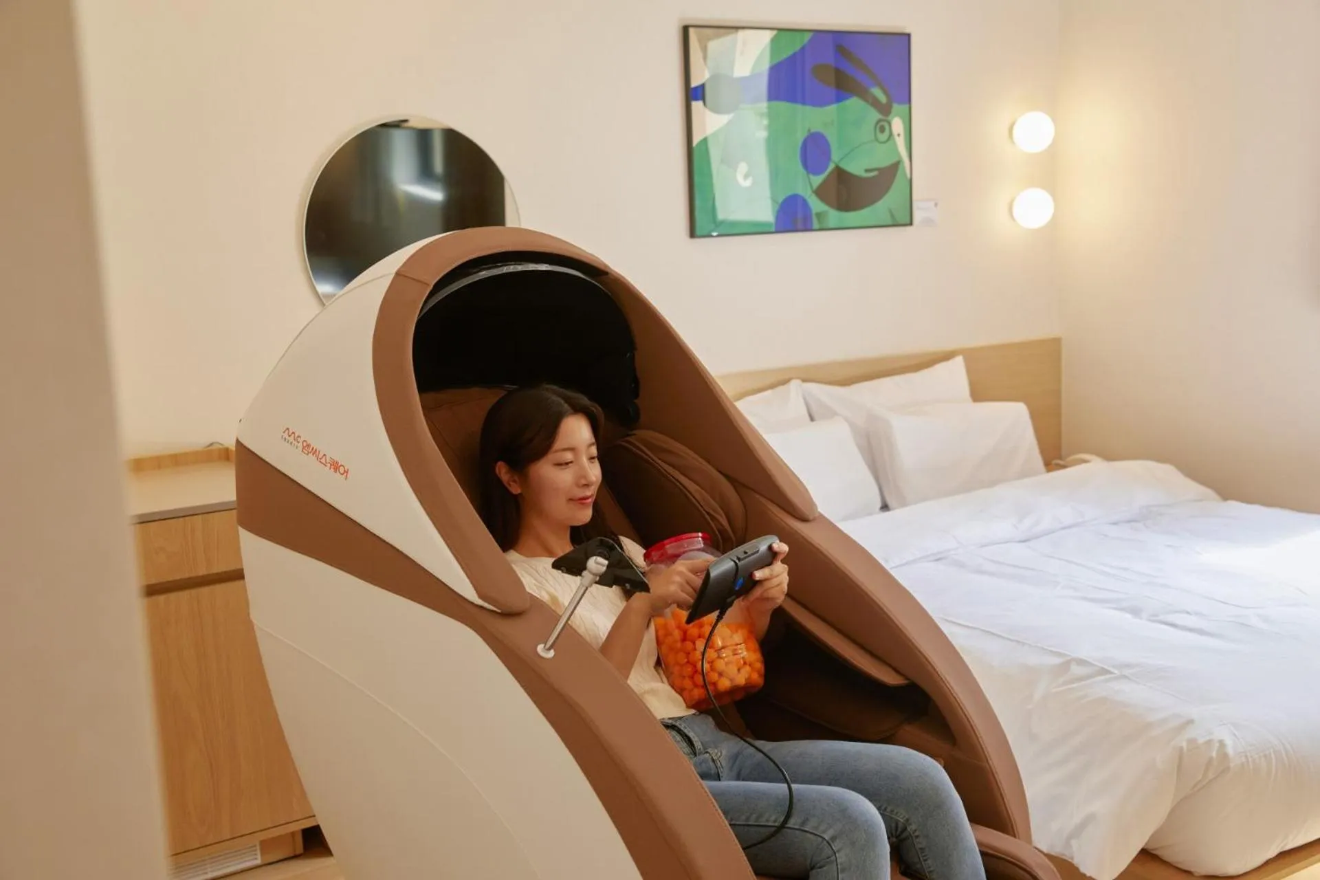 Photo of the whole room, Bed in Aank Hotel Ilsan