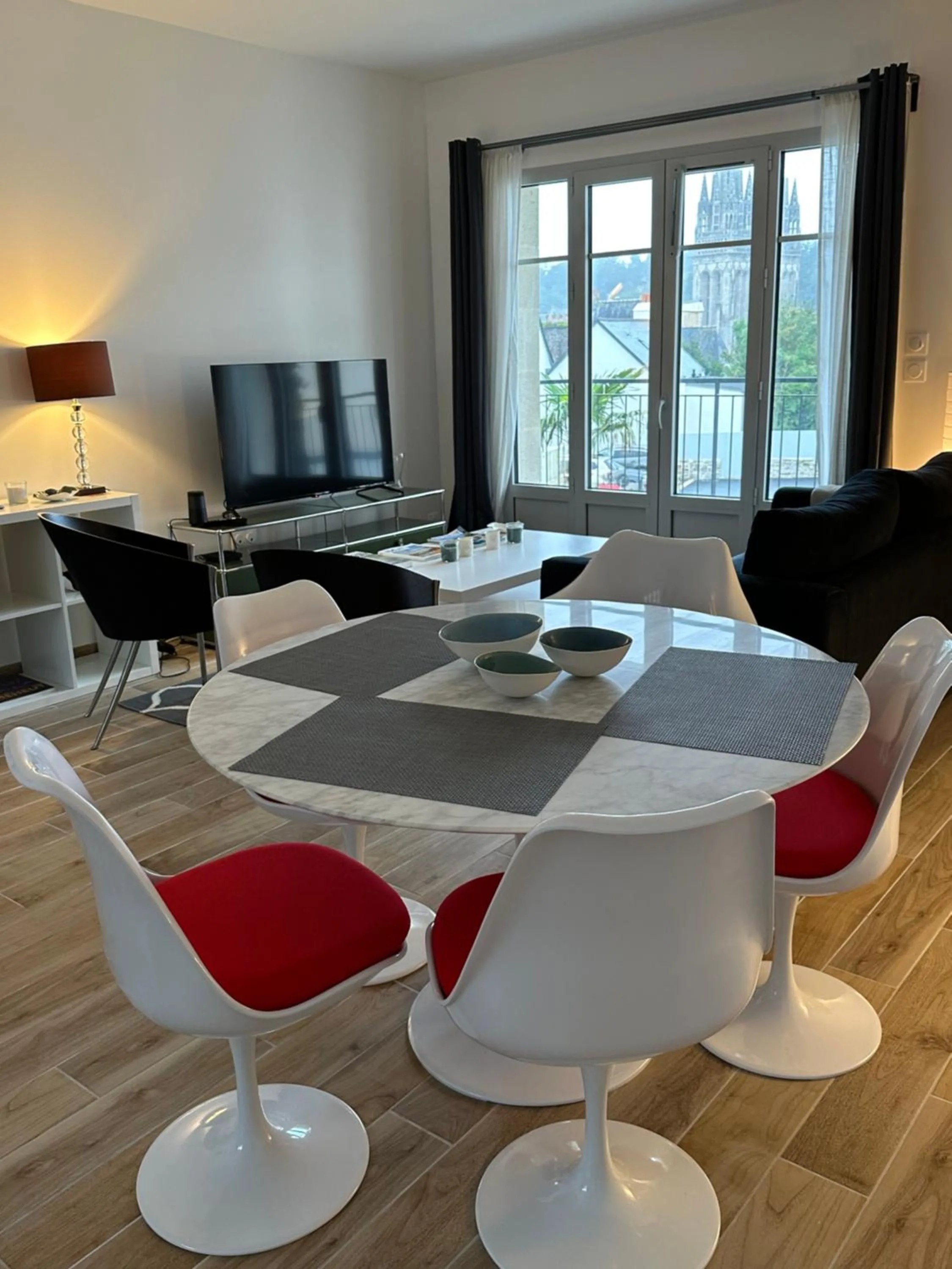 Living room in Appartement Design X - Hyper Centre - Parking Privé - Terrasse Plein Sud Quimper