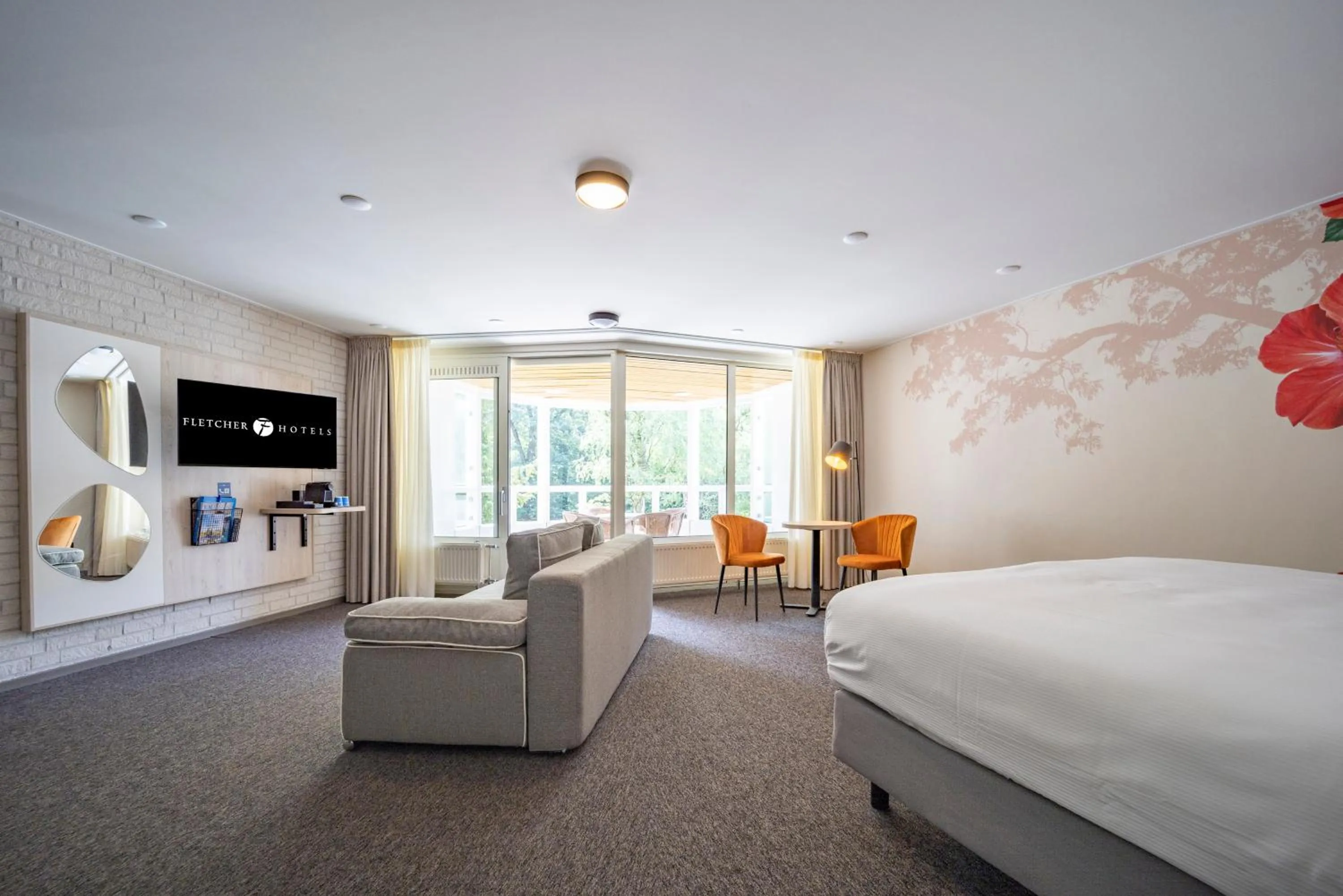 Bedroom, Bed in Fletcher Hotel-Restaurant De Scheperskamp