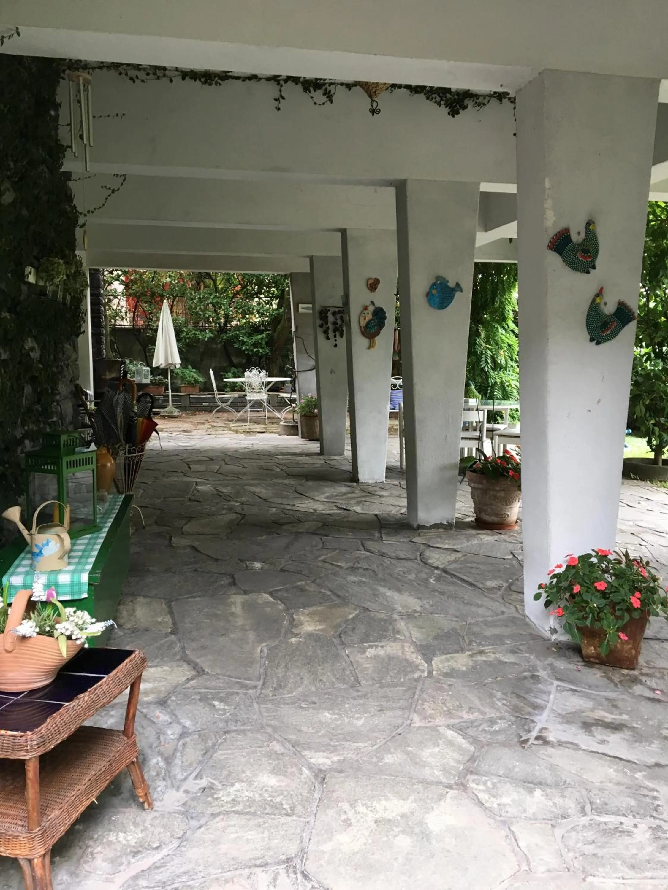 Patio in B&B Le Ortensie -Lago di Como