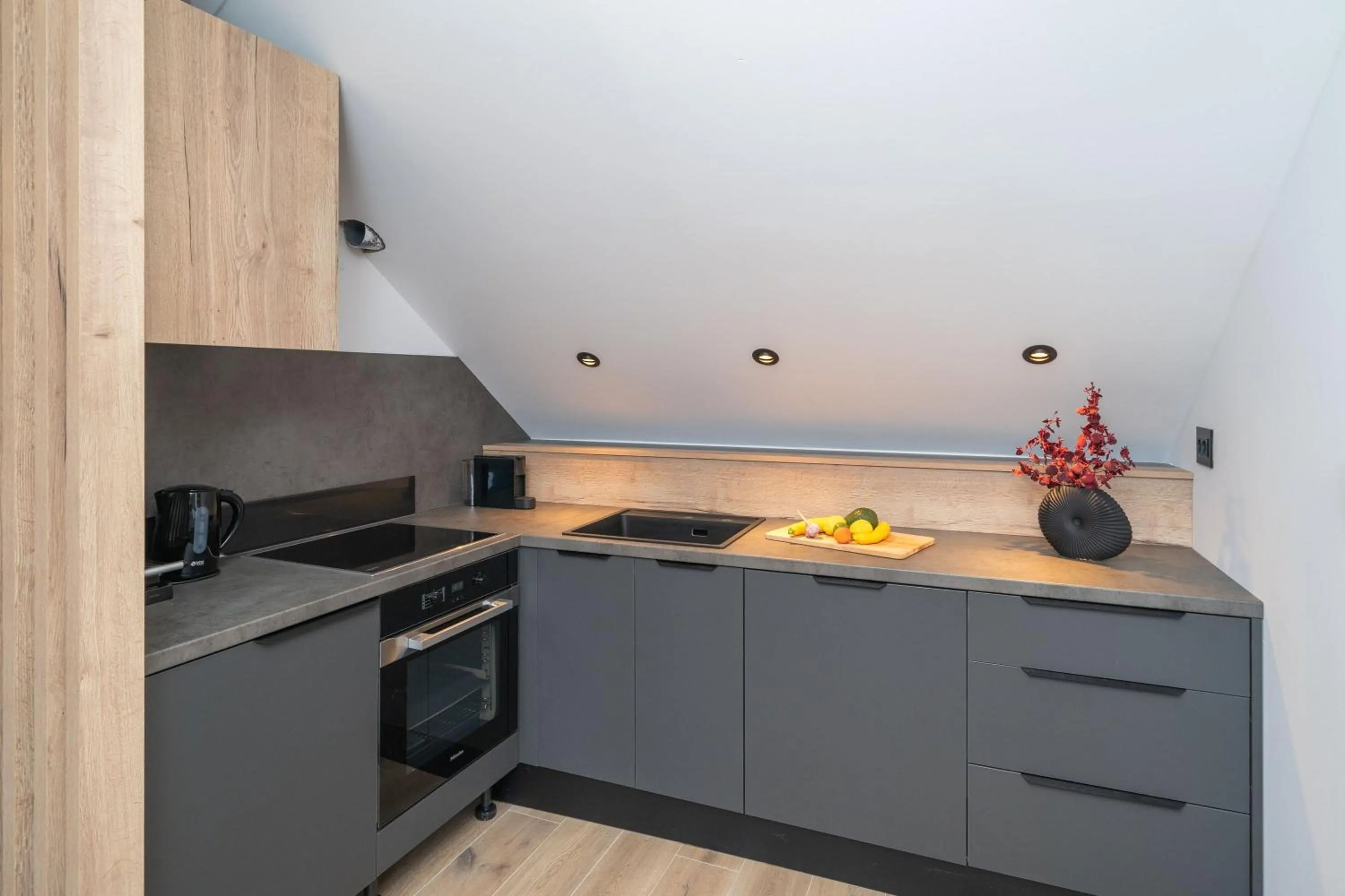 Kitchen or kitchenette in Apartments Villa Royale