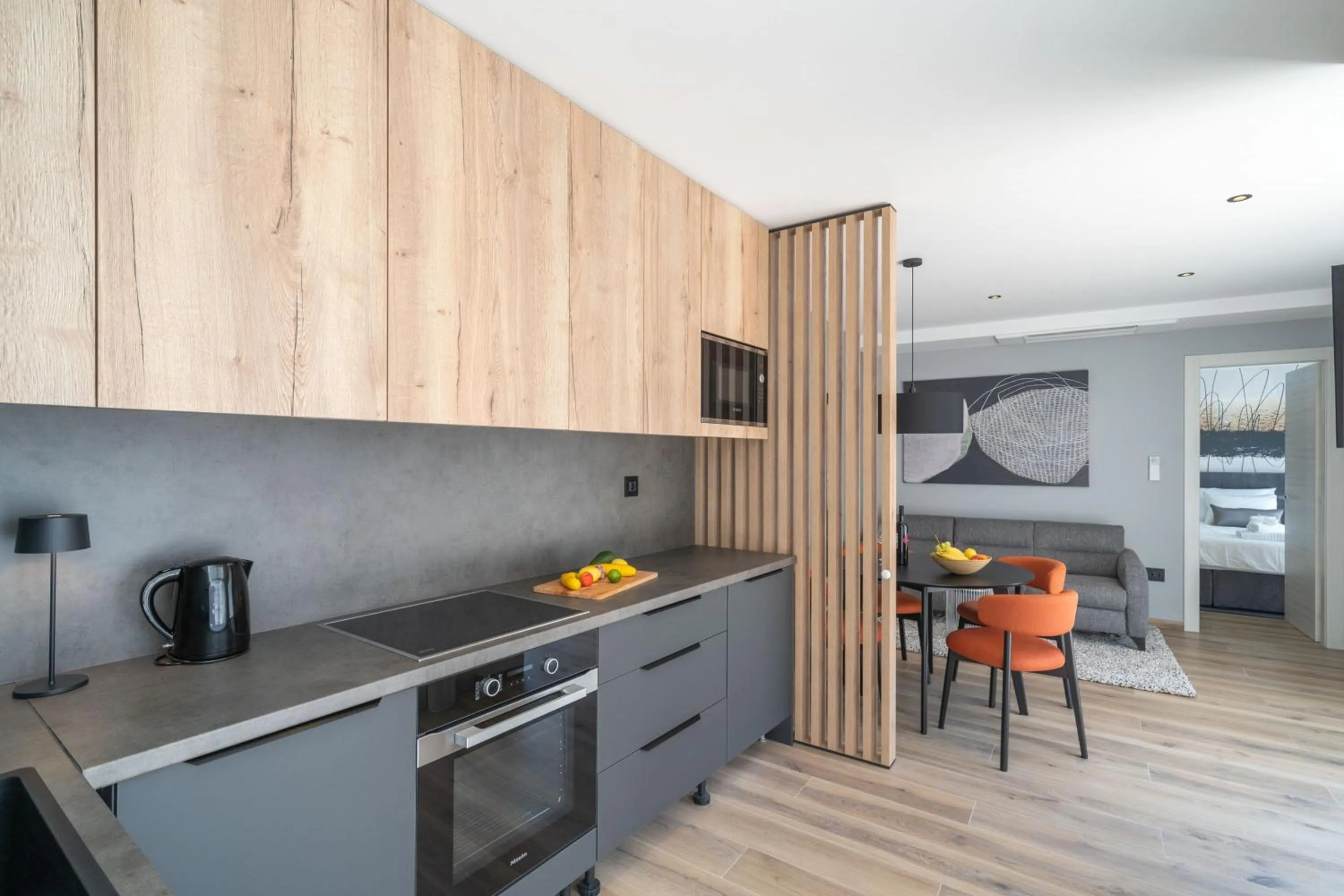 Kitchen or kitchenette in Apartments Villa Royale