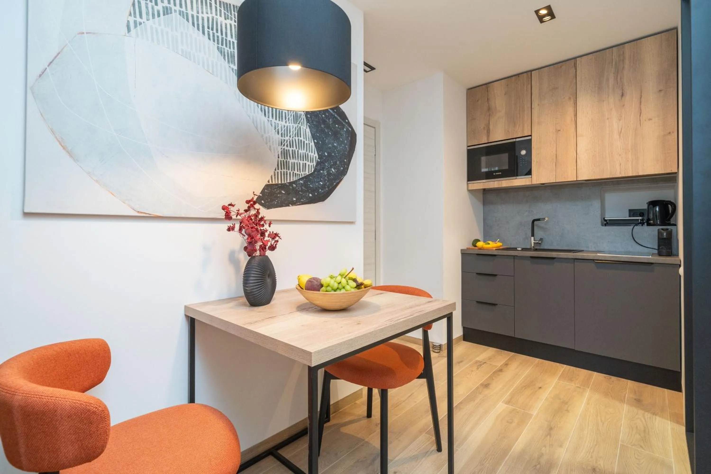 Kitchen or kitchenette in Apartments Villa Royale