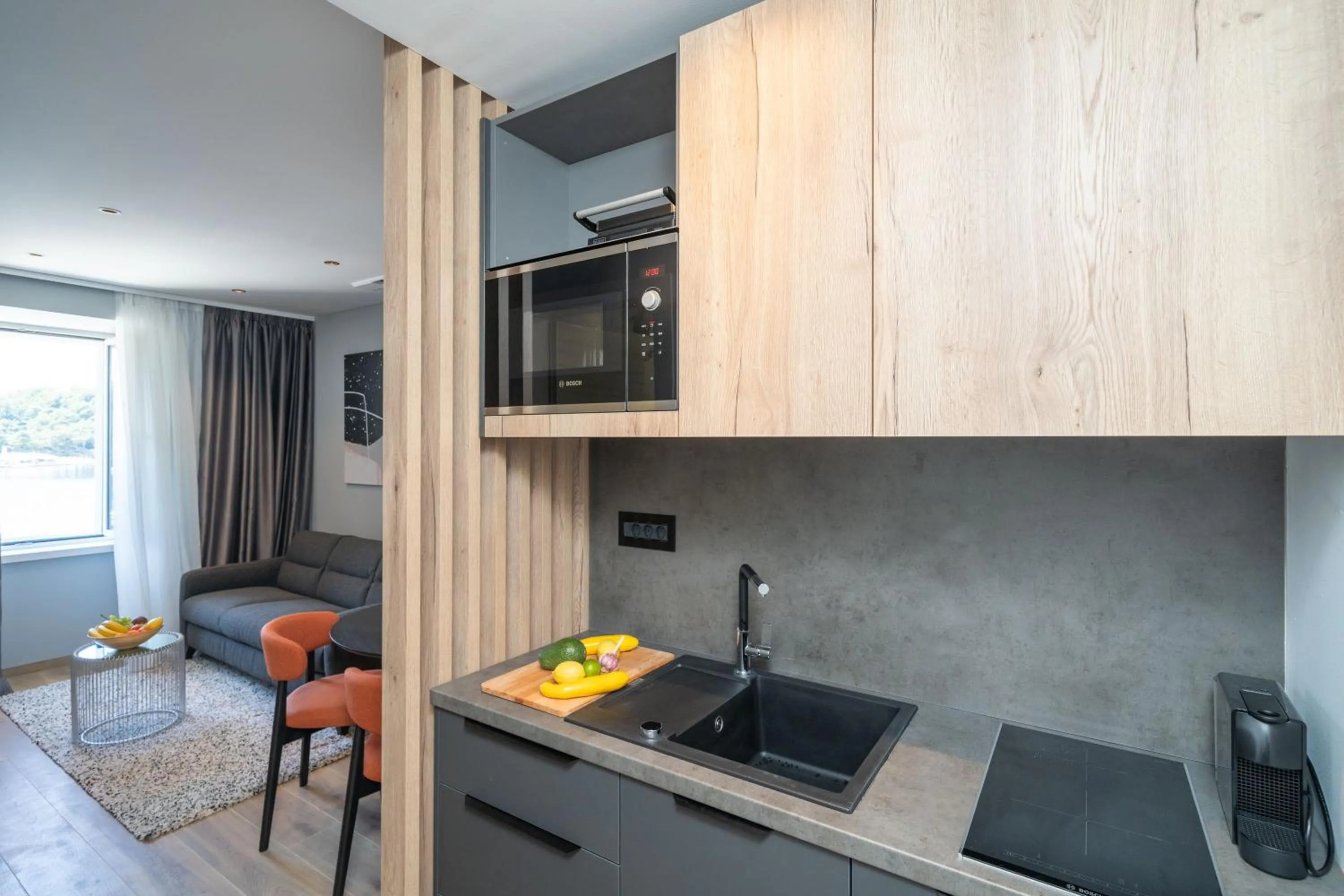 Kitchen or kitchenette in Apartments Villa Royale