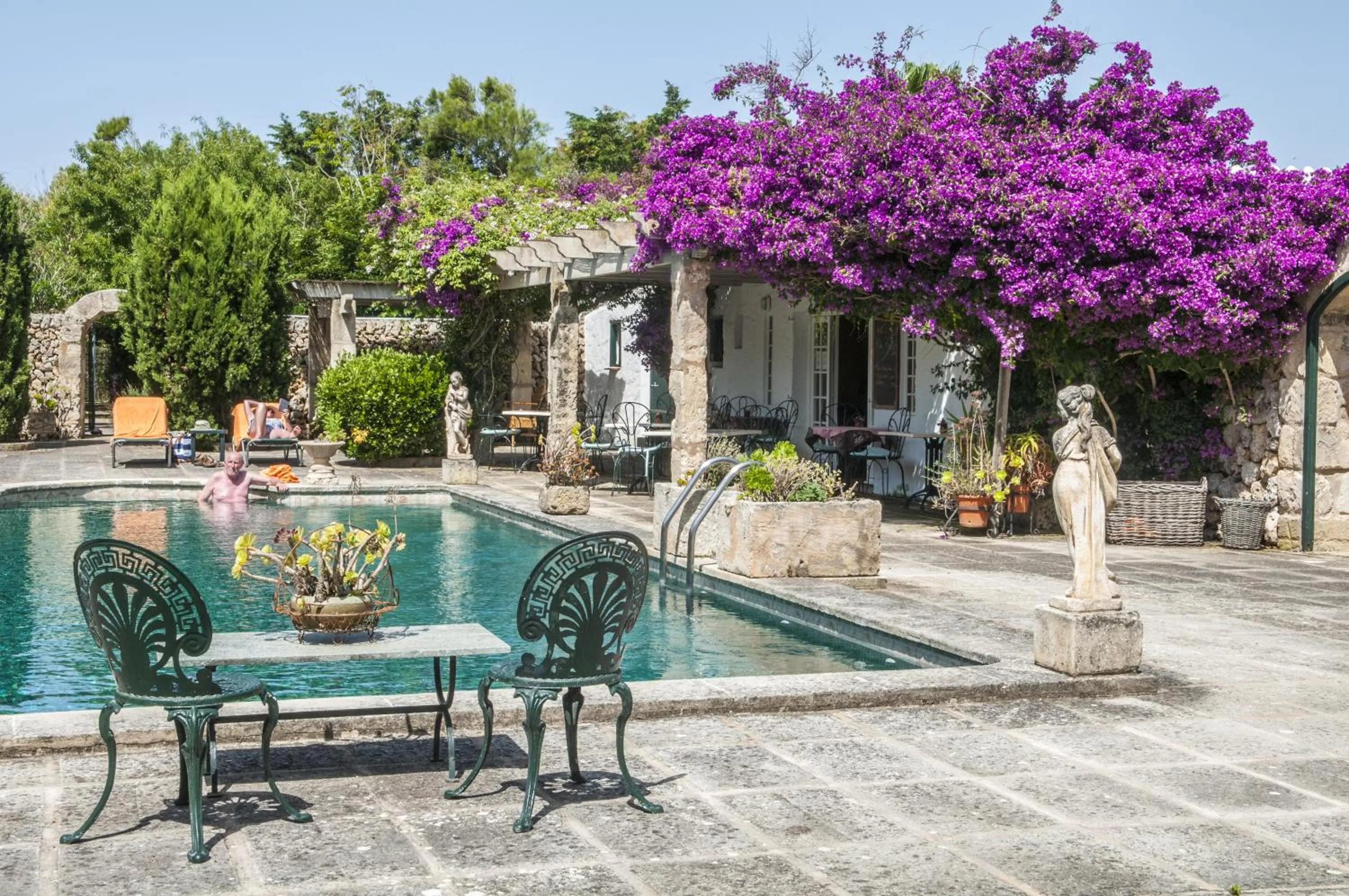 Swimming pool in Hotel Rural Biniarroca - Adults Only