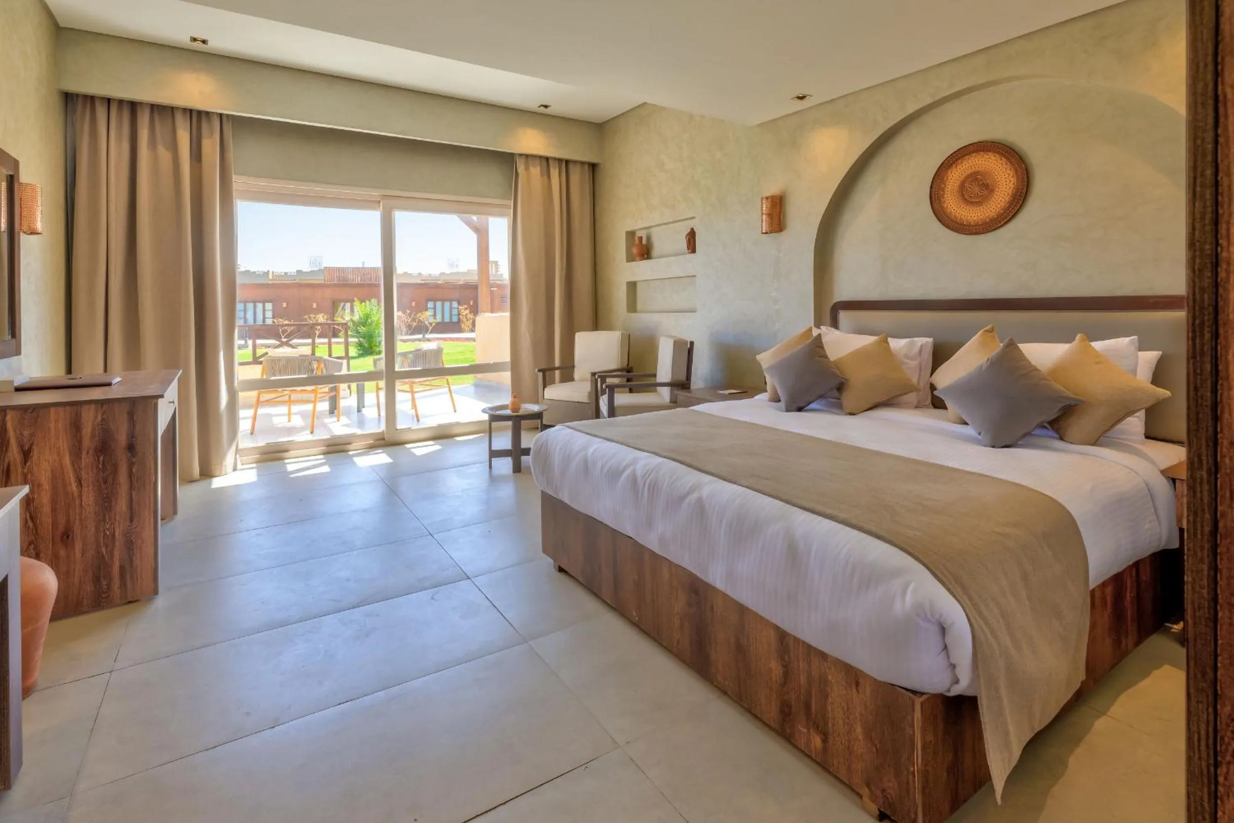 Bed in True Beach Resort