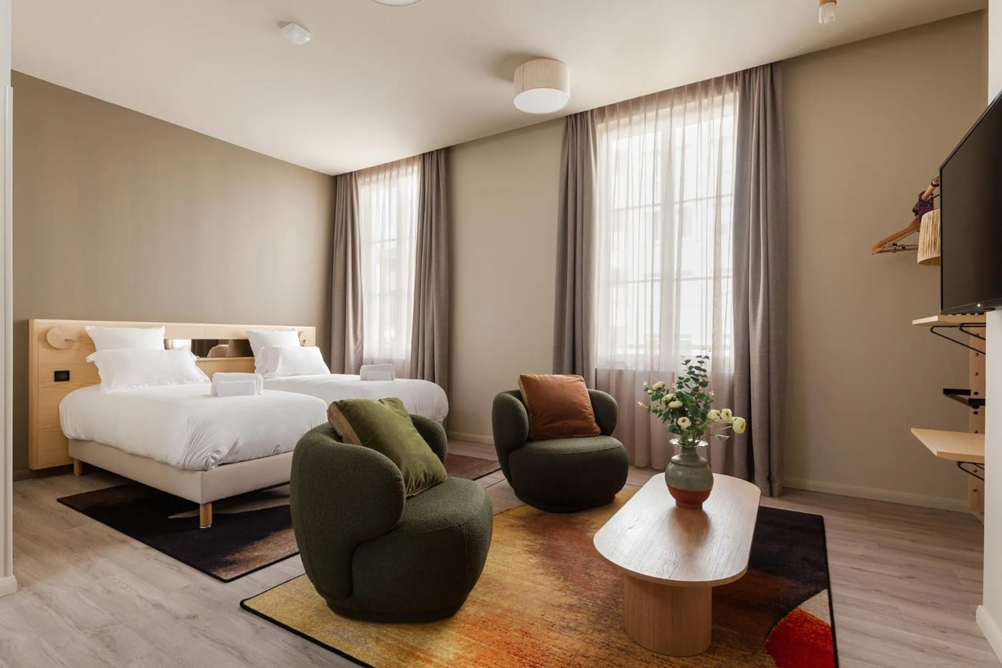 Bedroom, Bed in Gogaille - Gambetta - accès autonome