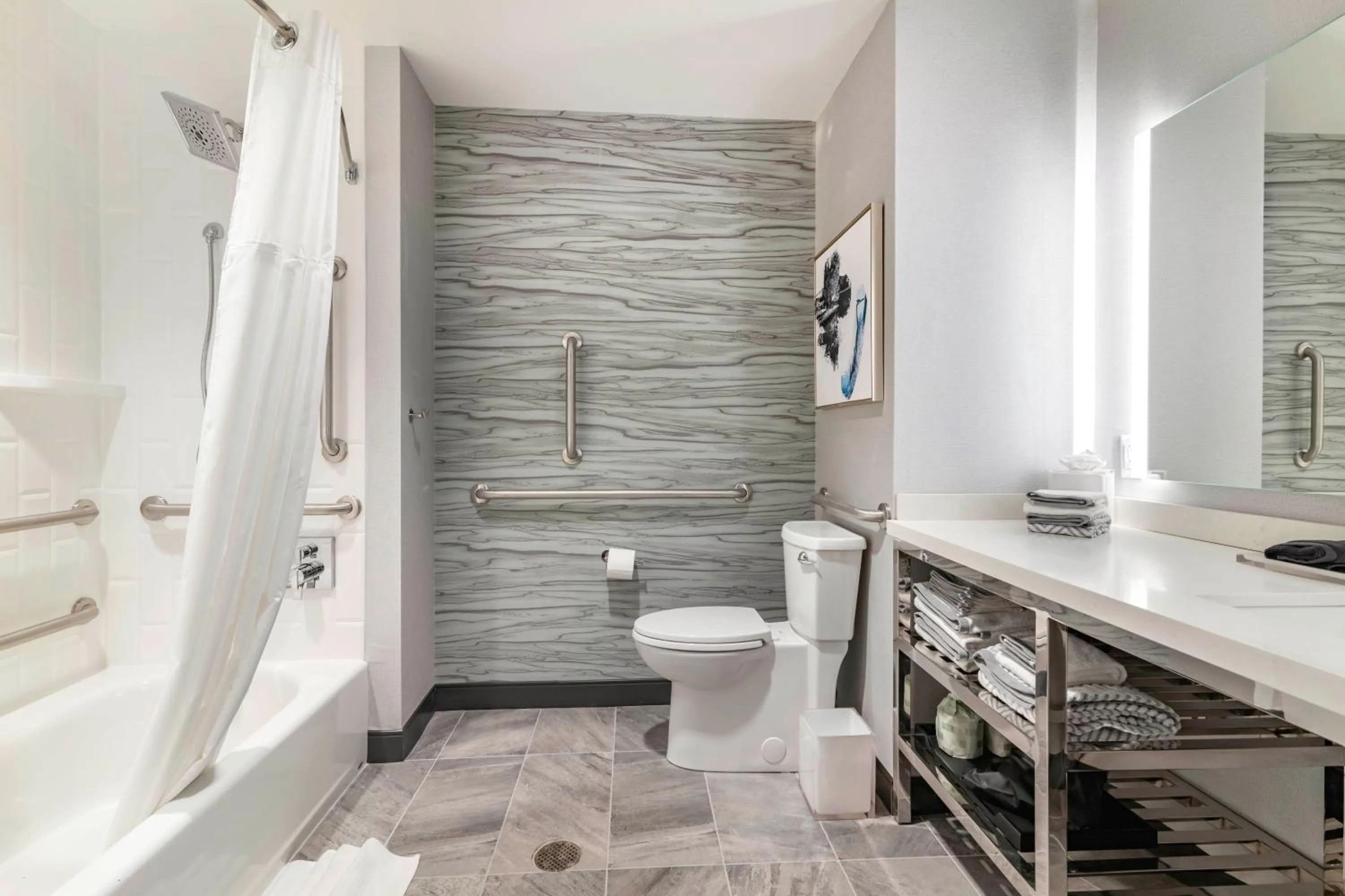 Shower in Cambria Hotel Lake Placid - Lakeside Resort