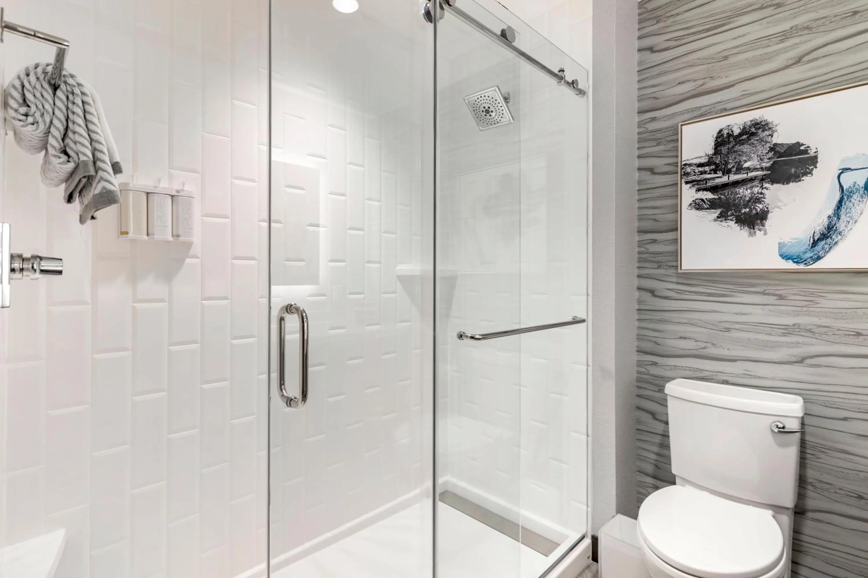 Shower in Cambria Hotel Lake Placid - Lakeside Resort