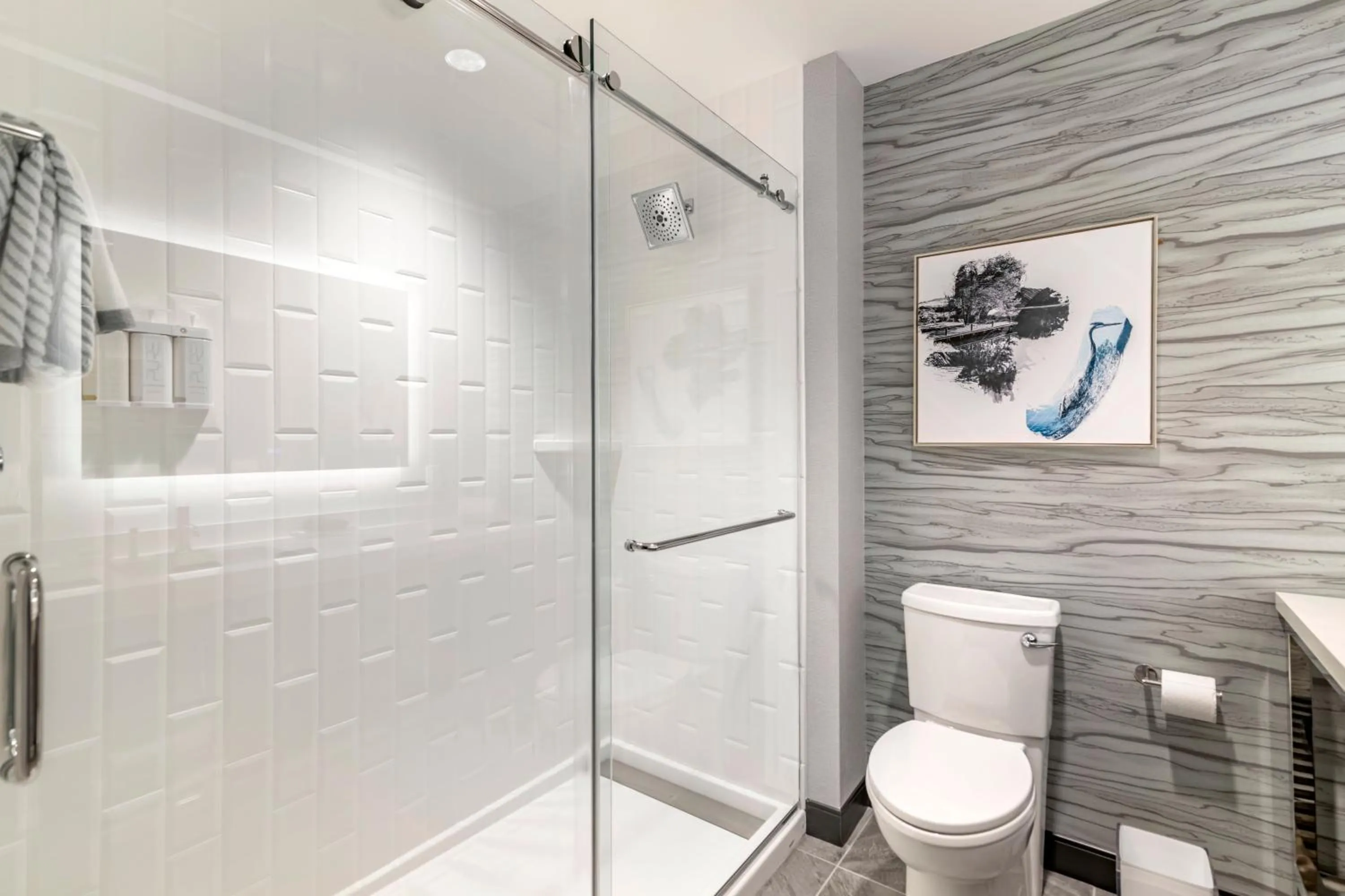 Shower in Cambria Hotel Lake Placid - Lakeside Resort