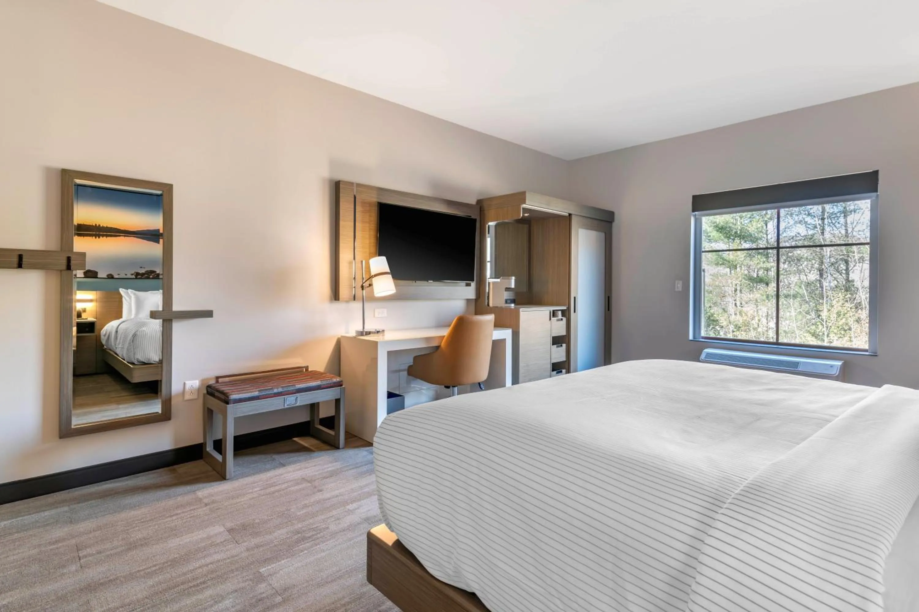 TV and multimedia, Bed in Cambria Hotel Lake Placid - Lakeside Resort