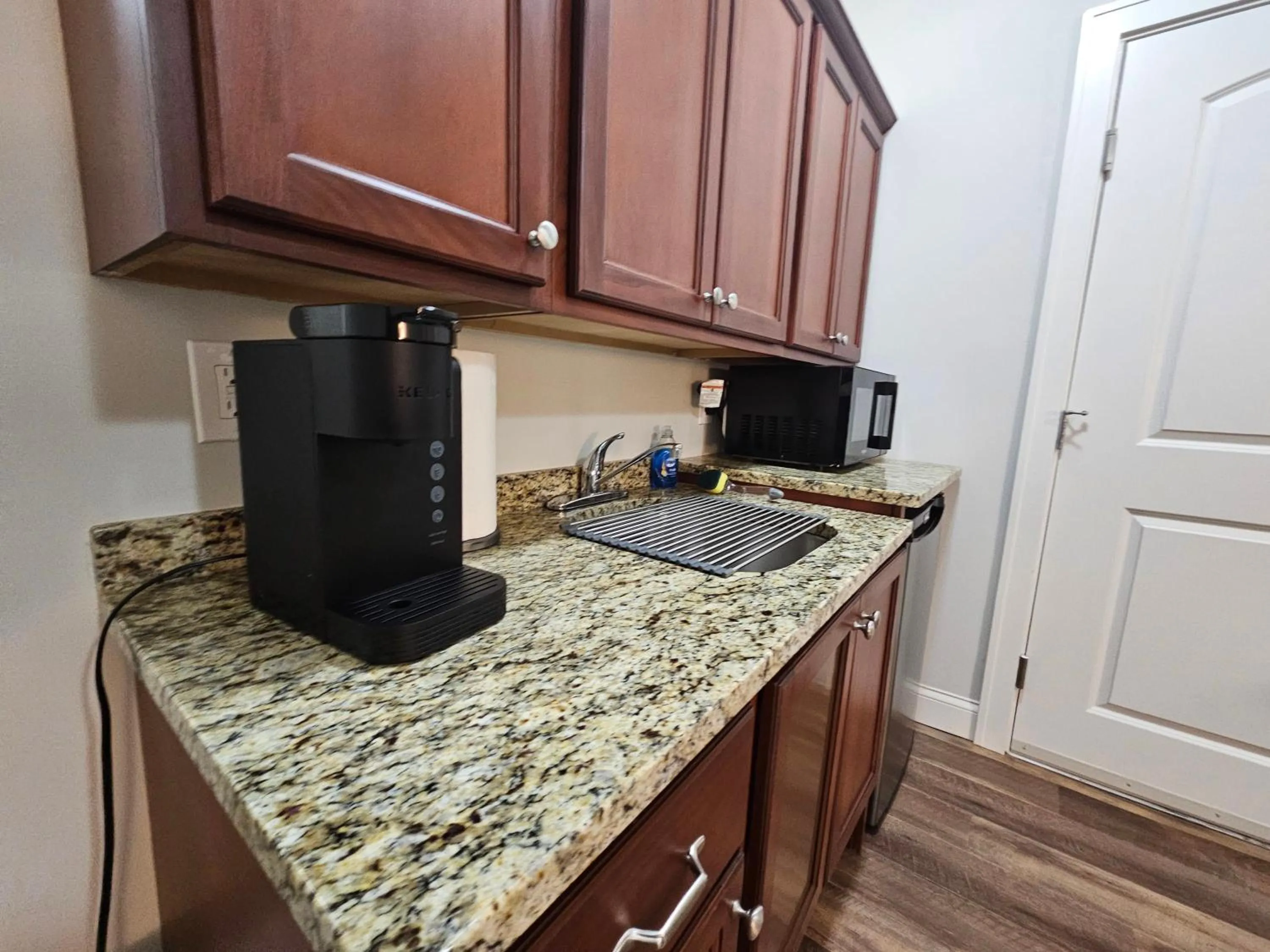 Coffee/tea facilities in Cozy Studio at the Historic Inman