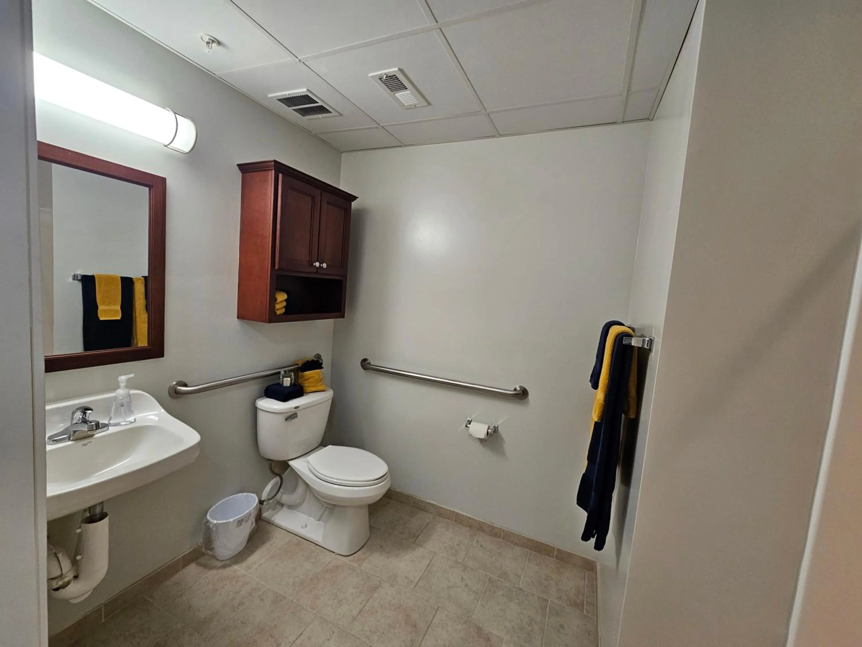 Toilet in Cozy Studio at the Historic Inman