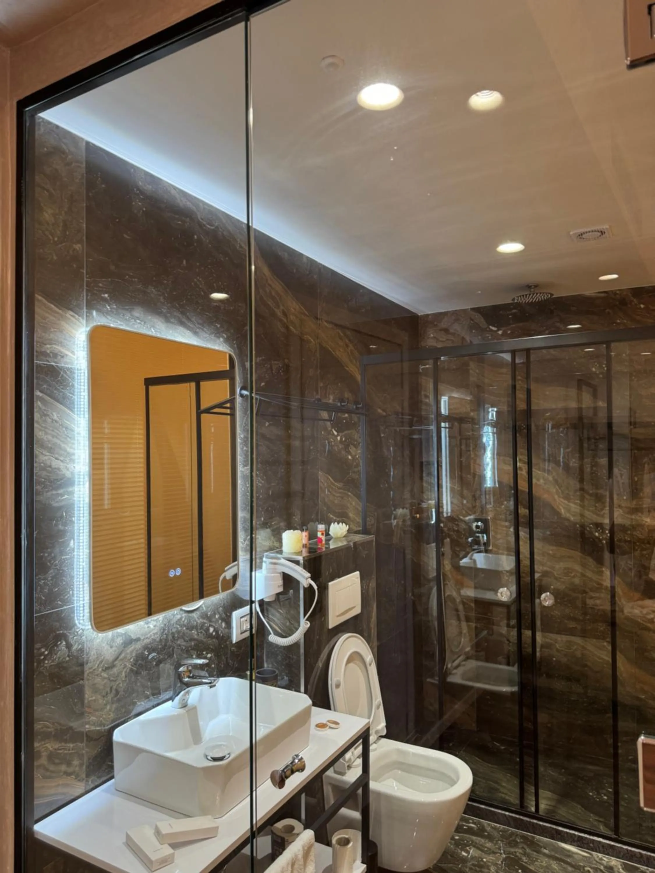 Shower in Festim Villa Hotel