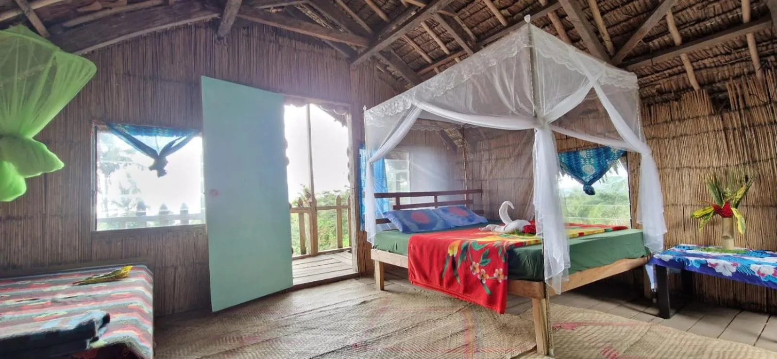 Bedroom in Tanna Lava View Bungalows