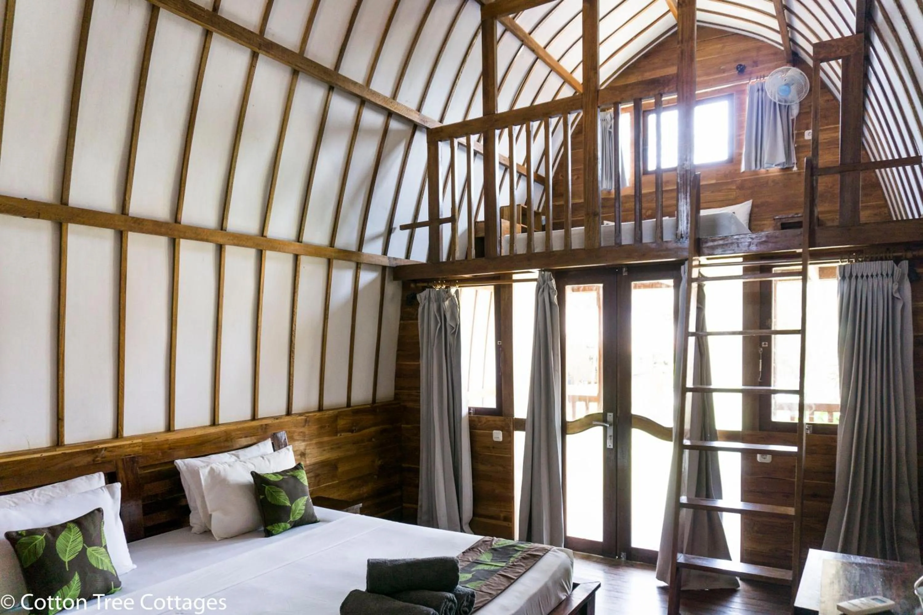 Bed in Cotton Tree Cottages