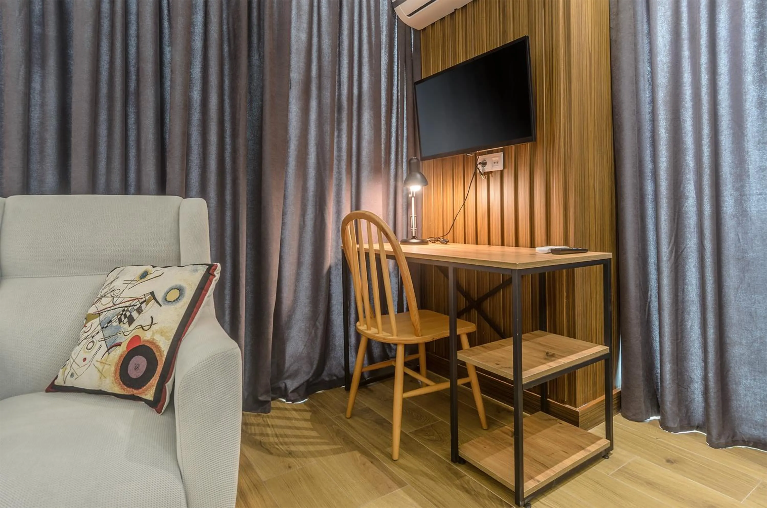 Seating area in Beachfront Batumi View Apartments by GLOBALSTAY