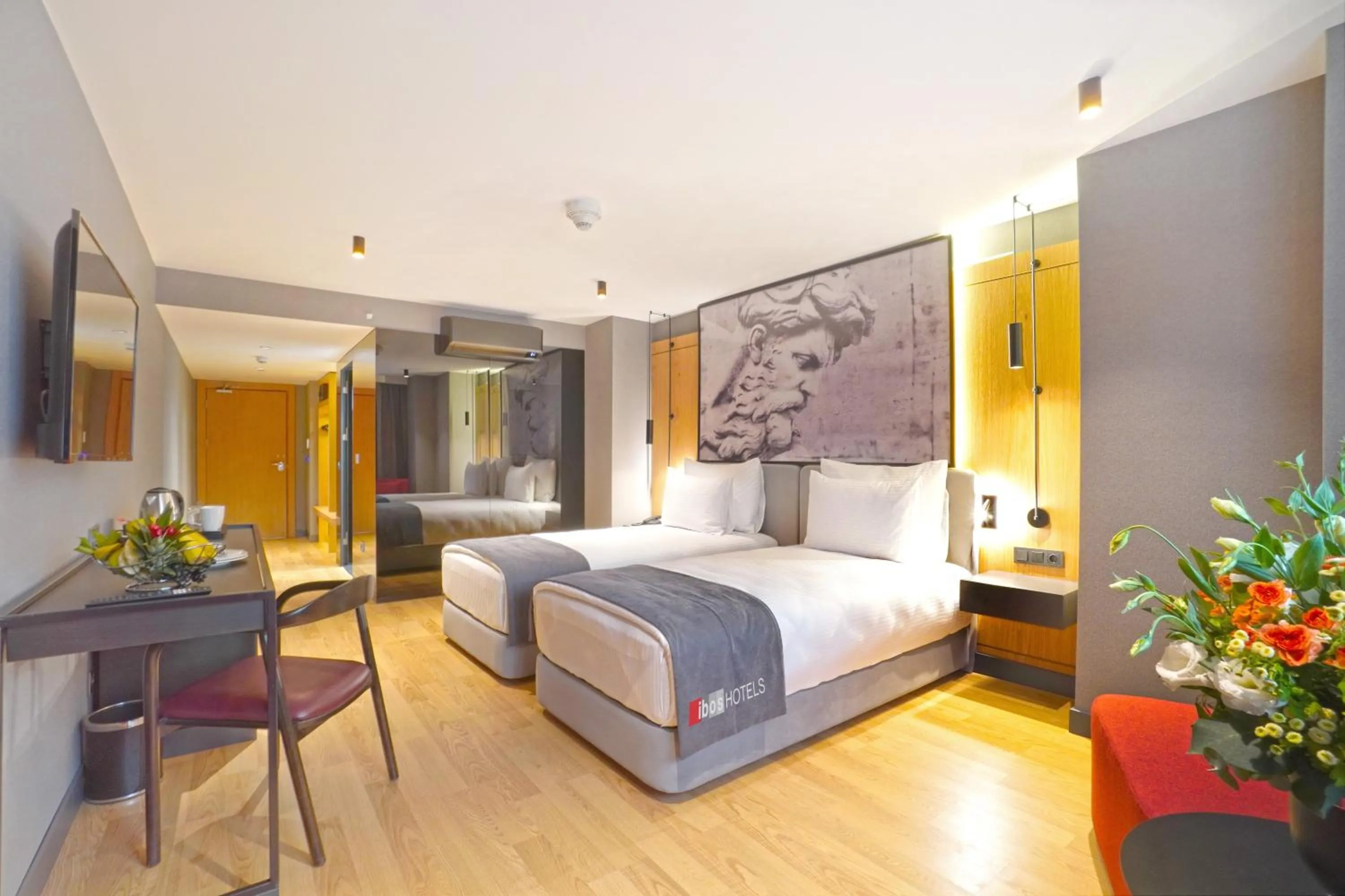 Bed in İbos Hotels Izmir