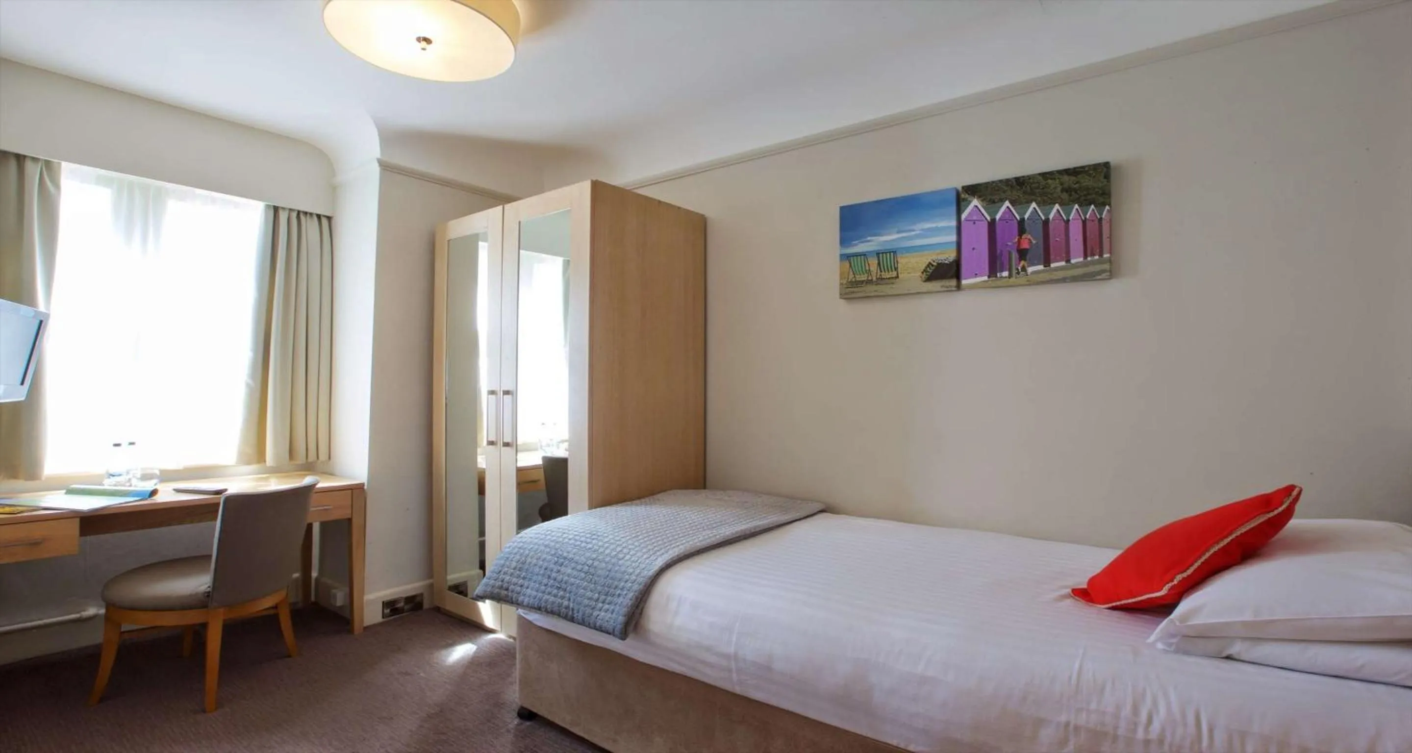 Bedroom, Bed in Bournemouth East Cliff Hotel, Sure Hotel Collection by BW