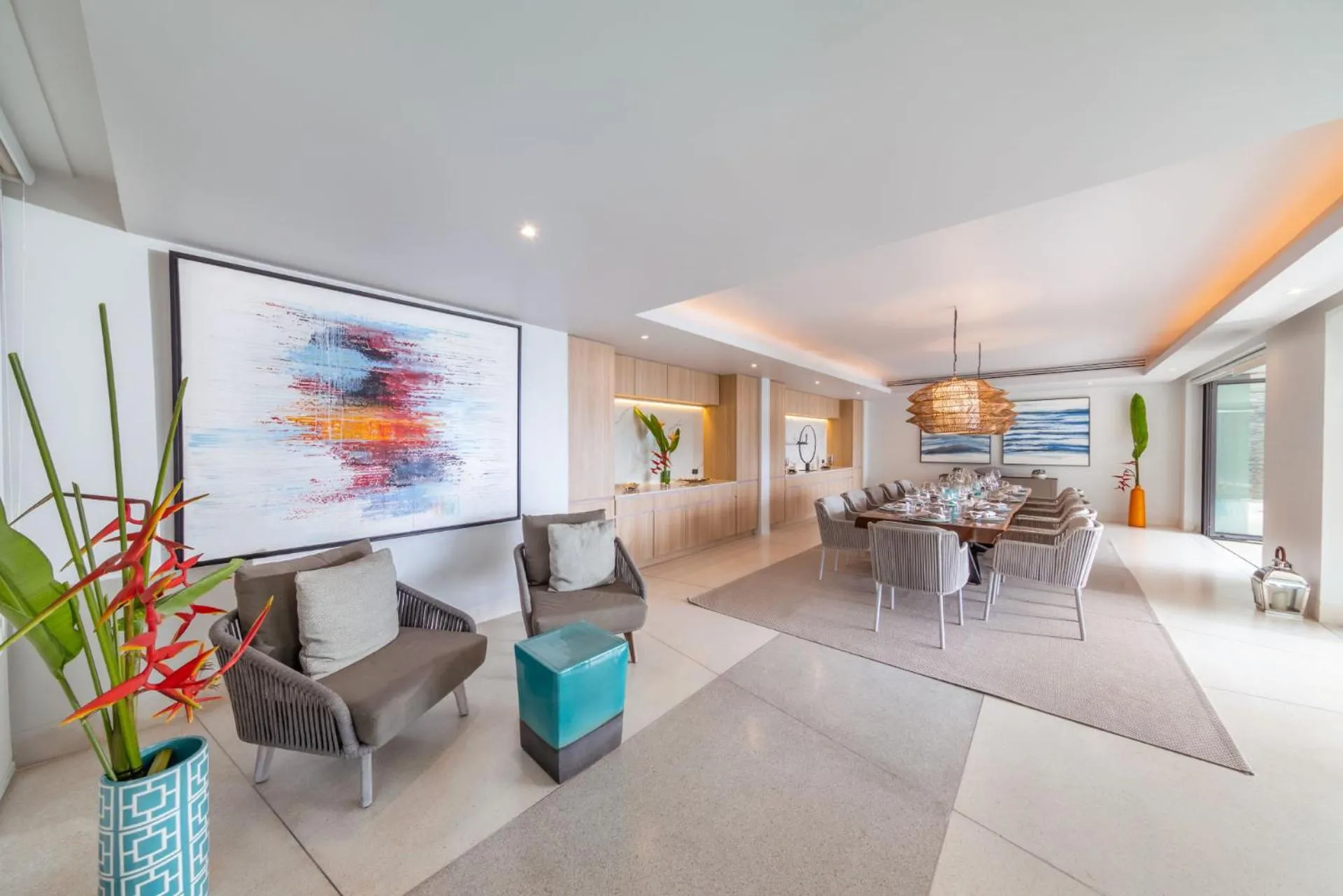 Seating area in Villa La Prana