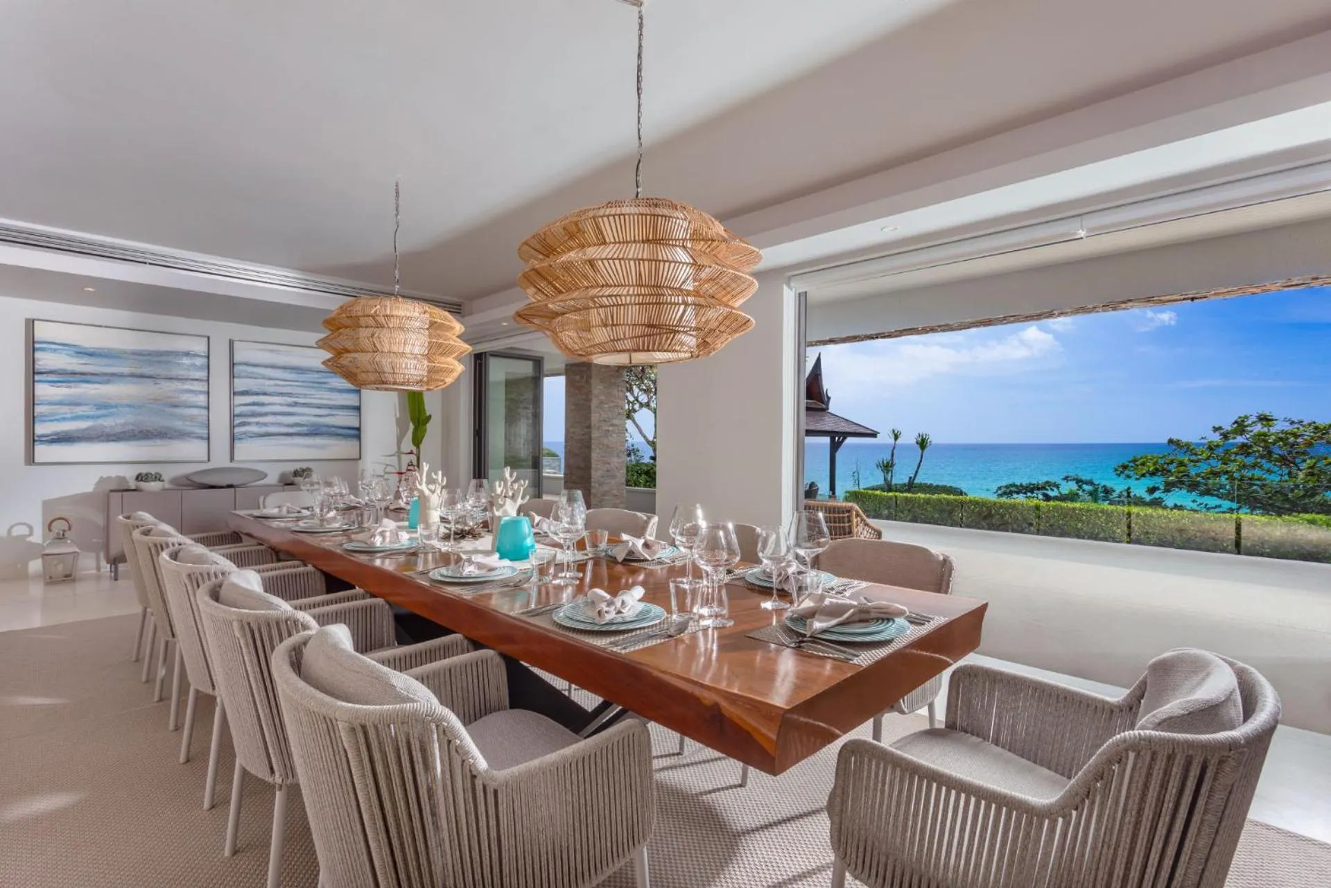 Seating area in Villa La Prana