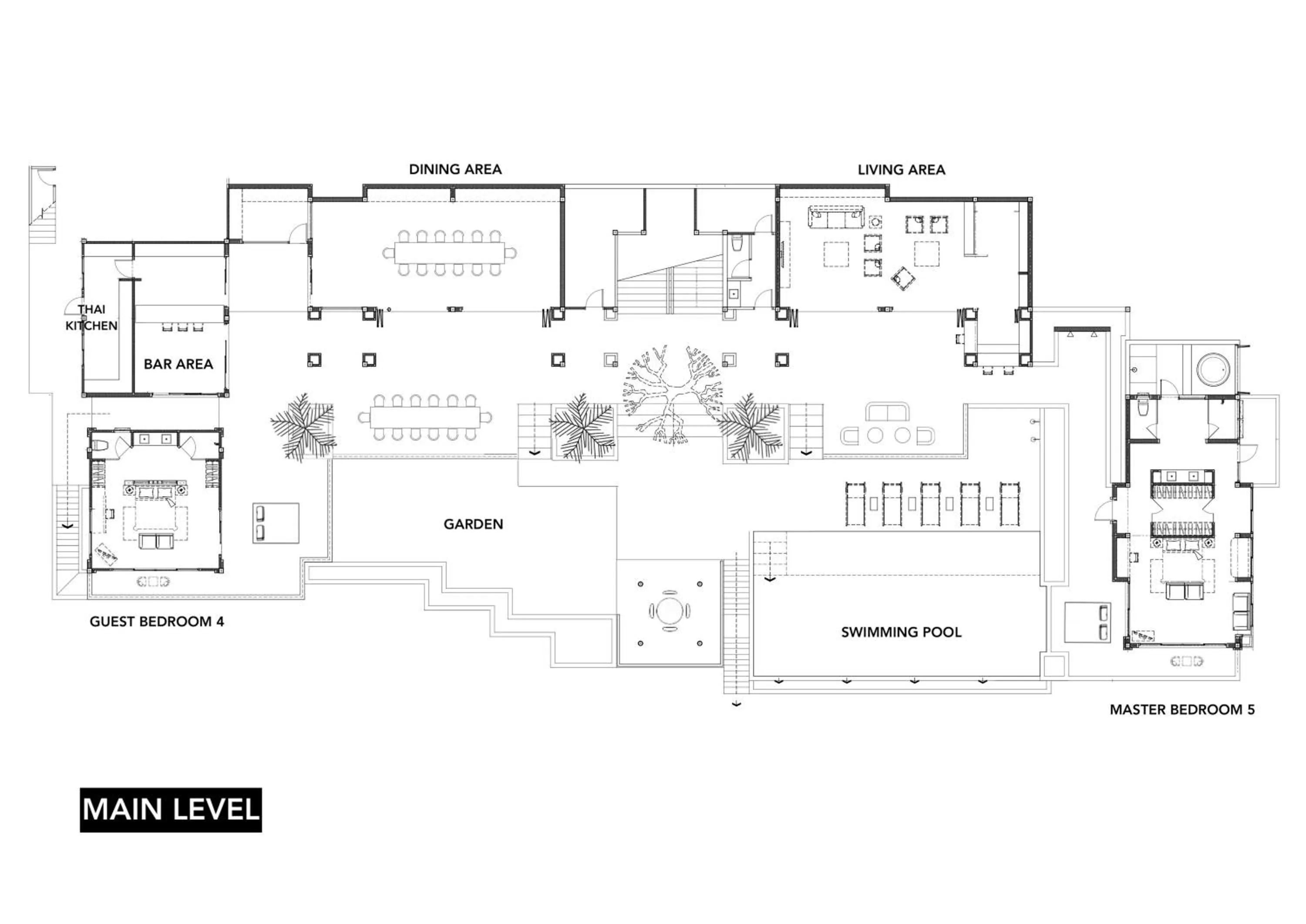 Floor plan in Villa La Prana