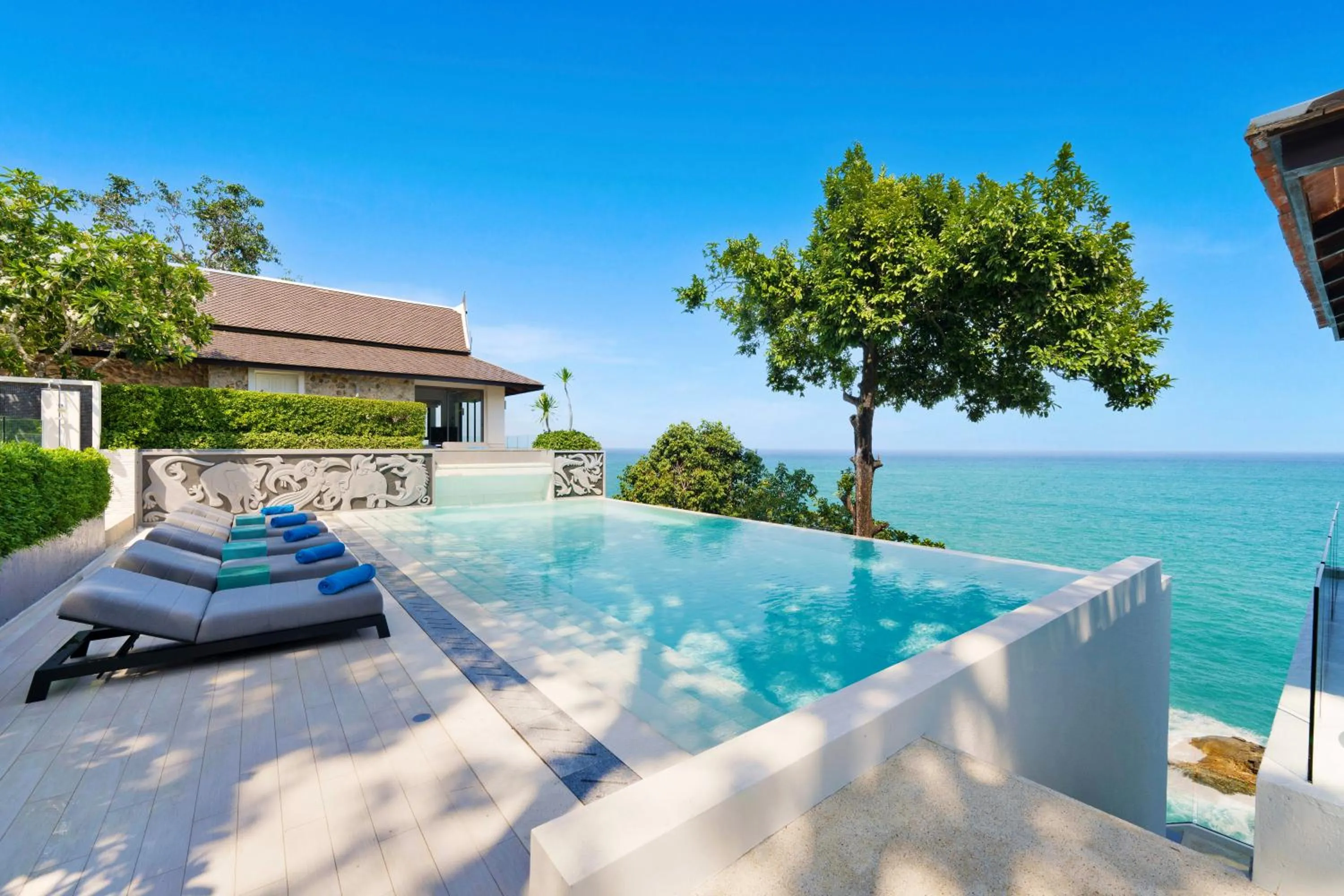 Pool view in Villa La Prana