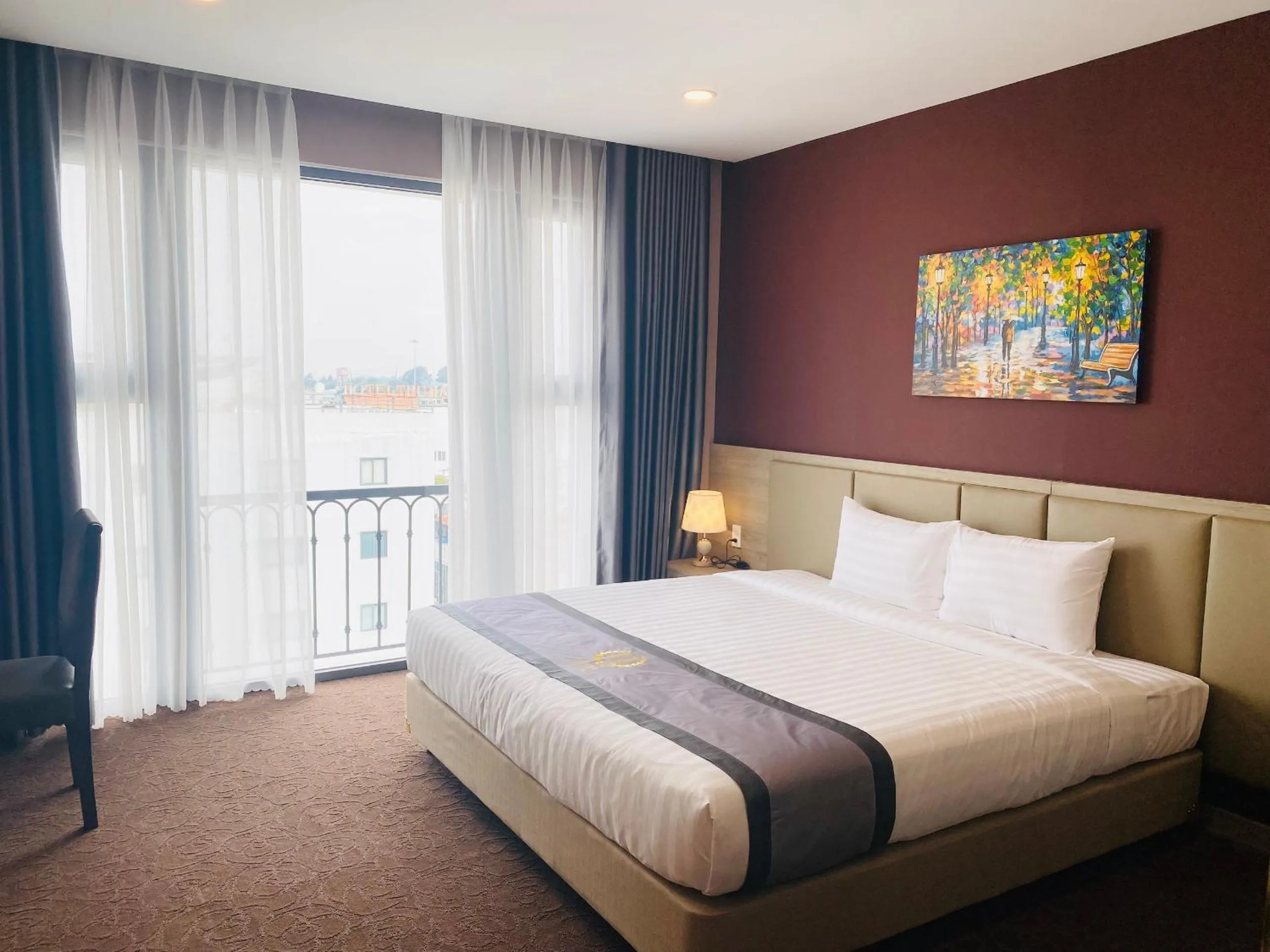 Bed in Hera Luxury Hotel