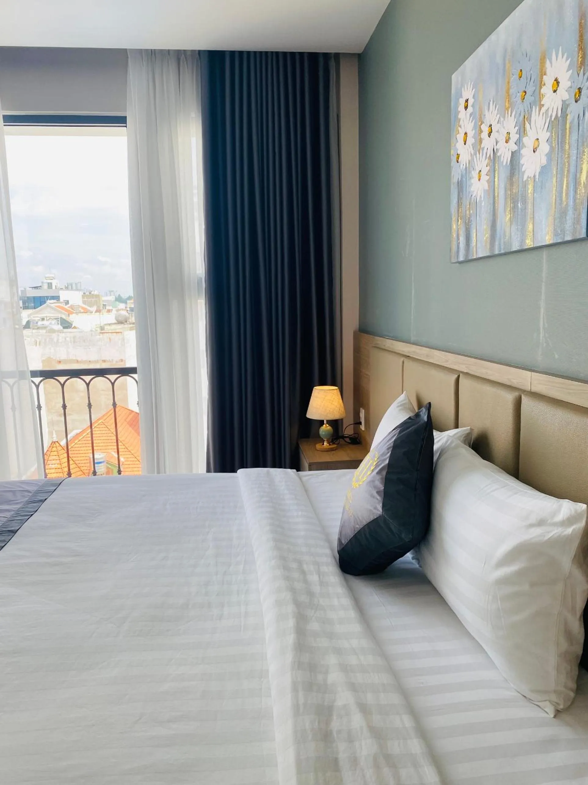 Bed in Hera Luxury Hotel