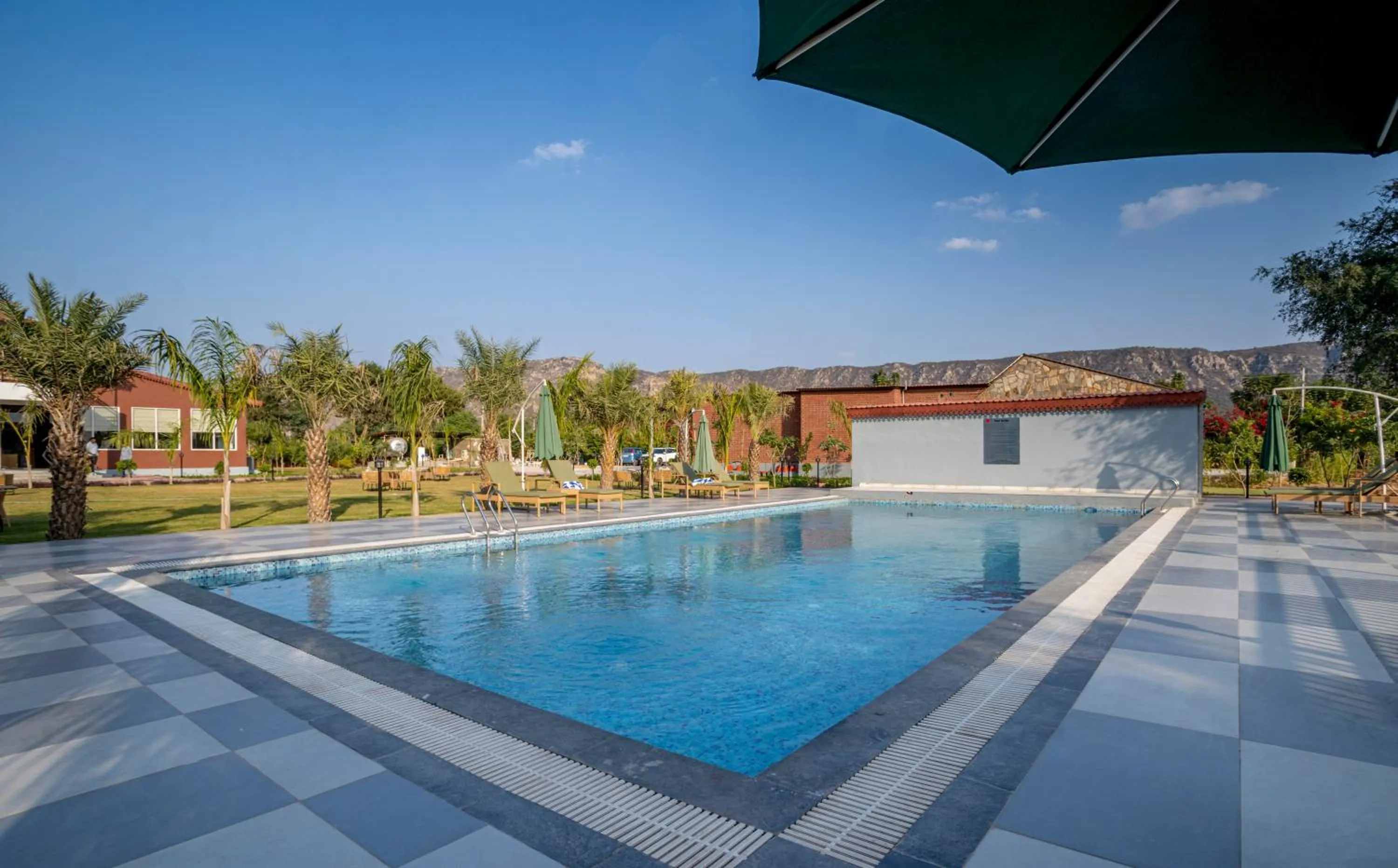 Pool view in Spree Resort Sariska