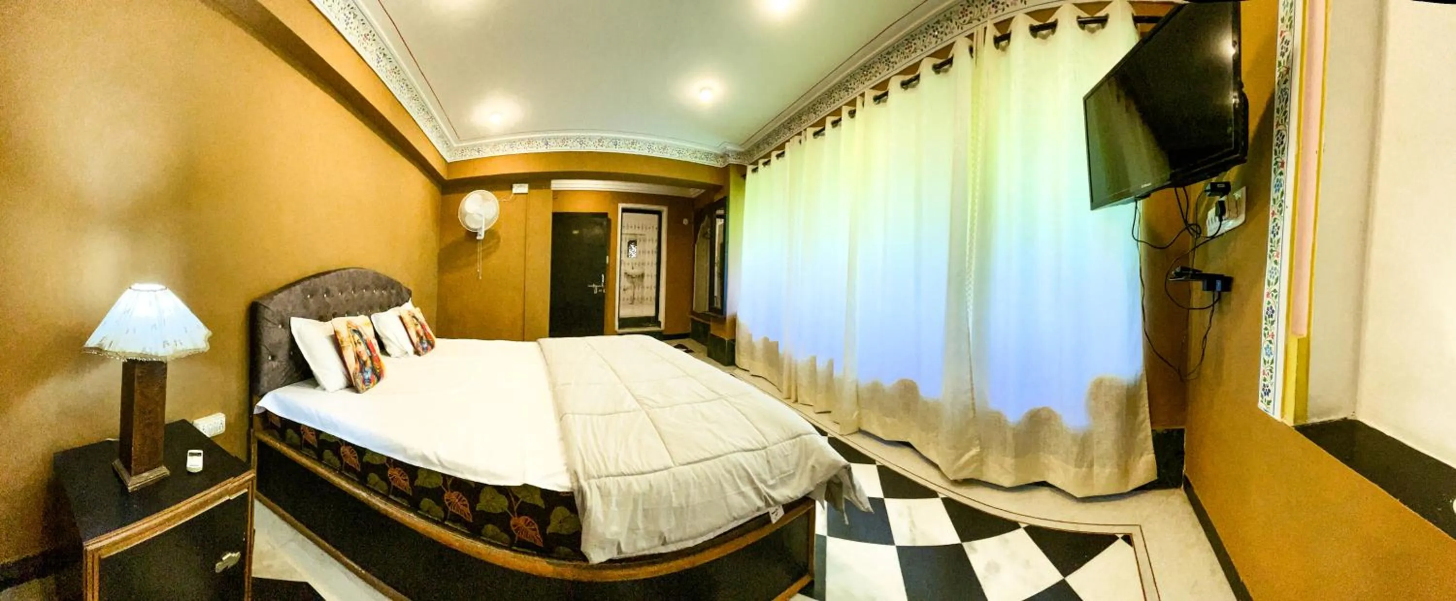 Bed in Hotstel Udaipur