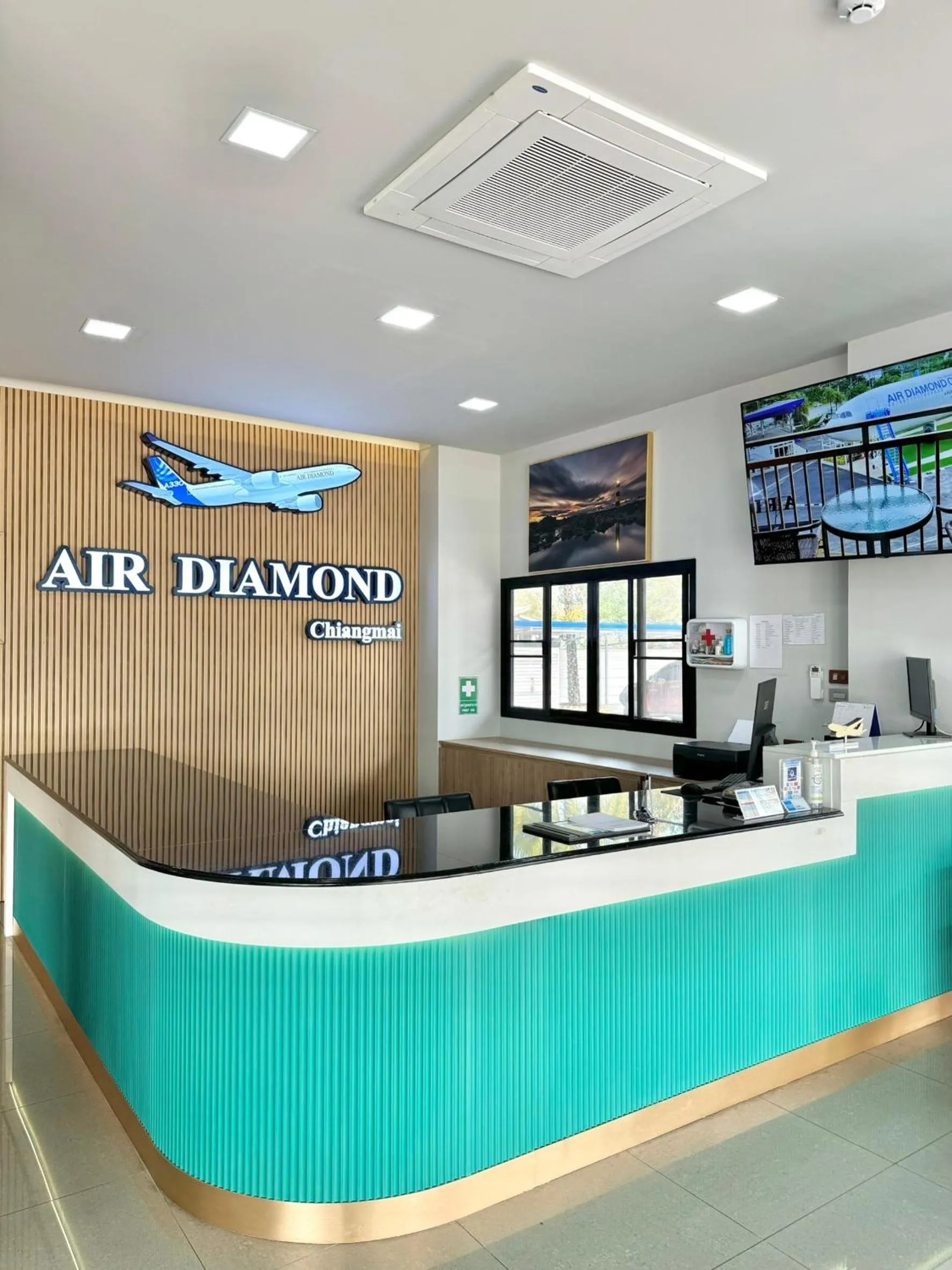 Lobby or reception in Air Diamond Hotel
