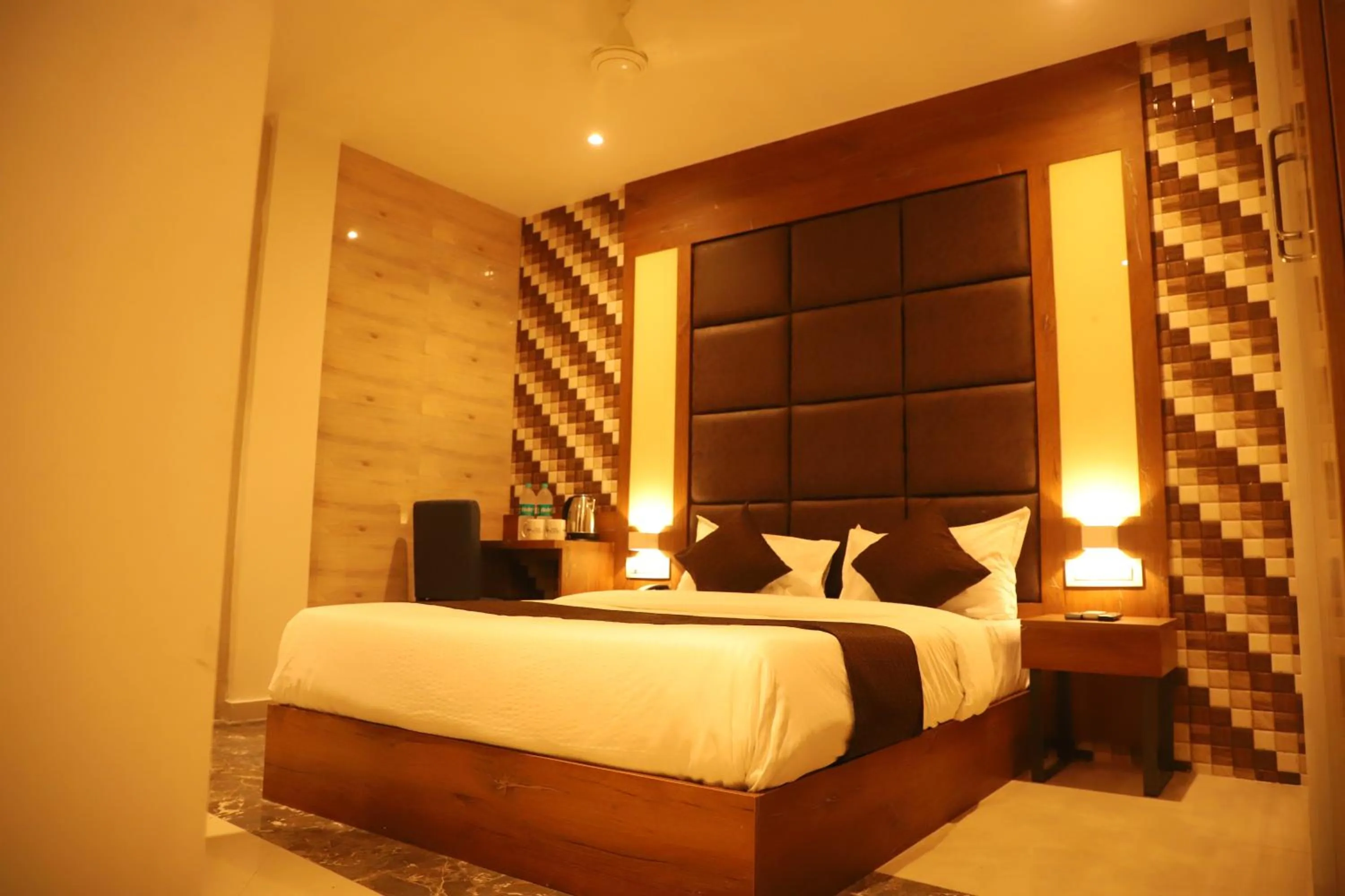Bed in Hotel Sai Pritam